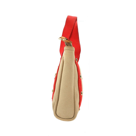 LOUIS VUITTON Handbag in Beige Fabric