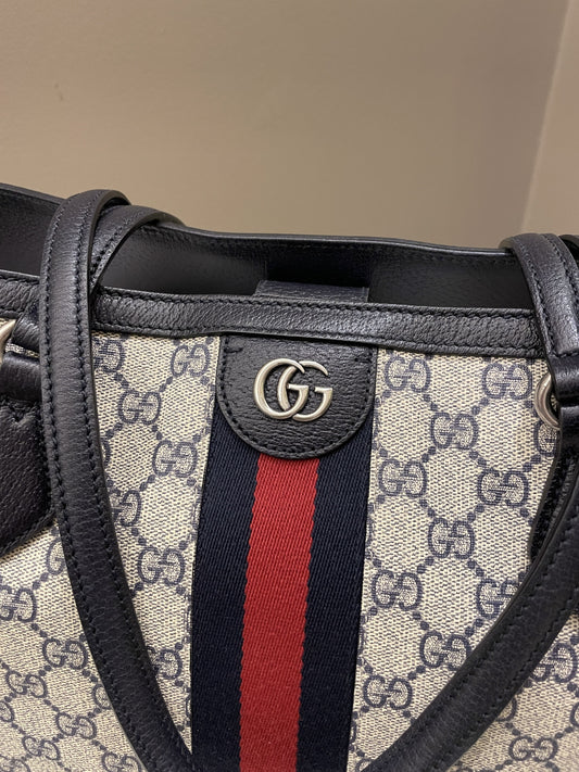 Gucci Leather Canvas Tote Style 31