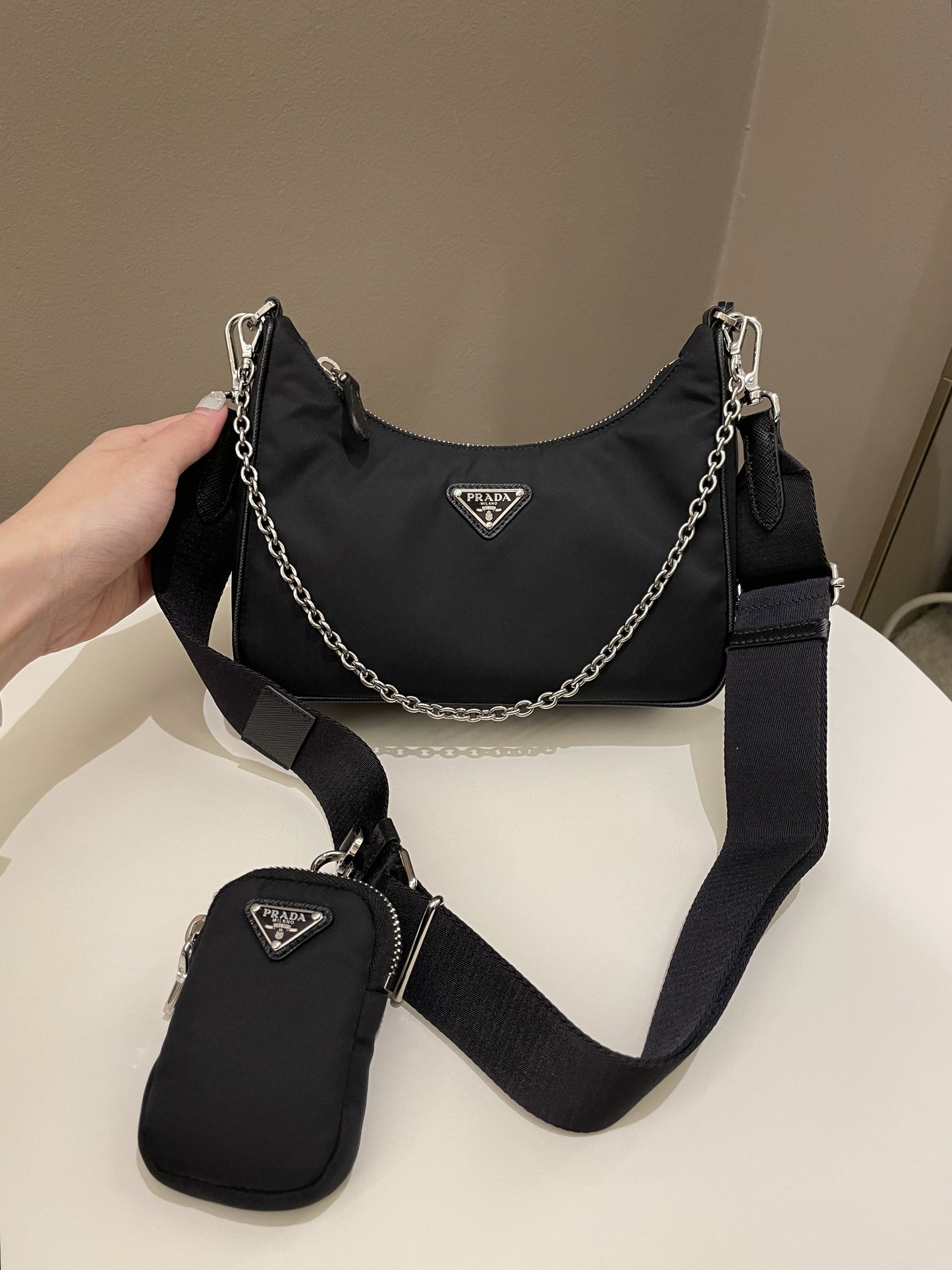 Prada Re-Edition Nylon Bag Black Nylon