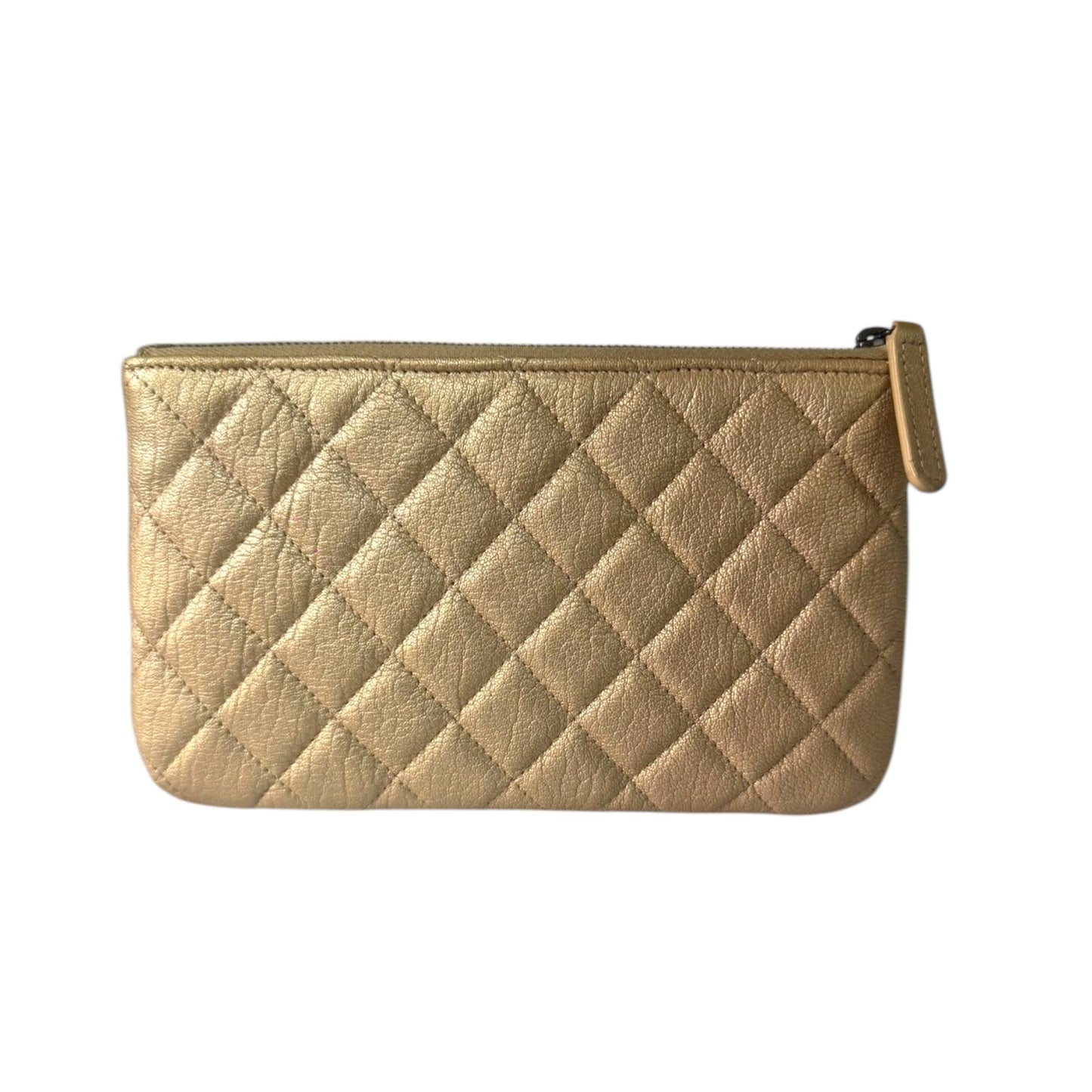 Chanel Calfskin Quilted Clutch