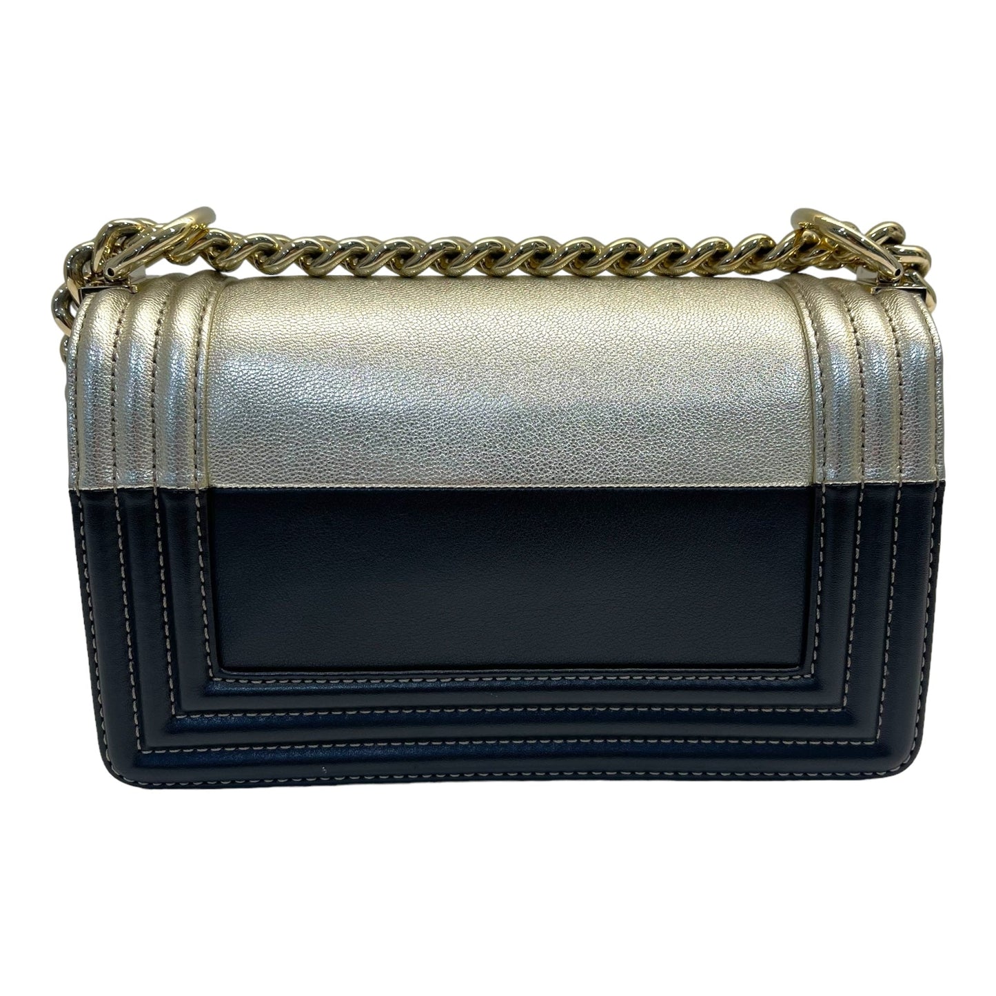 Chanel Boy Black Metallic Gold Bi color Small Bag