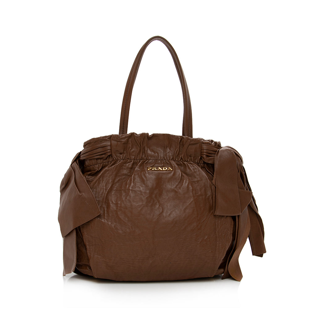 Prada Nappa Antique Bow Satchel - FINAL (SHF-15430)