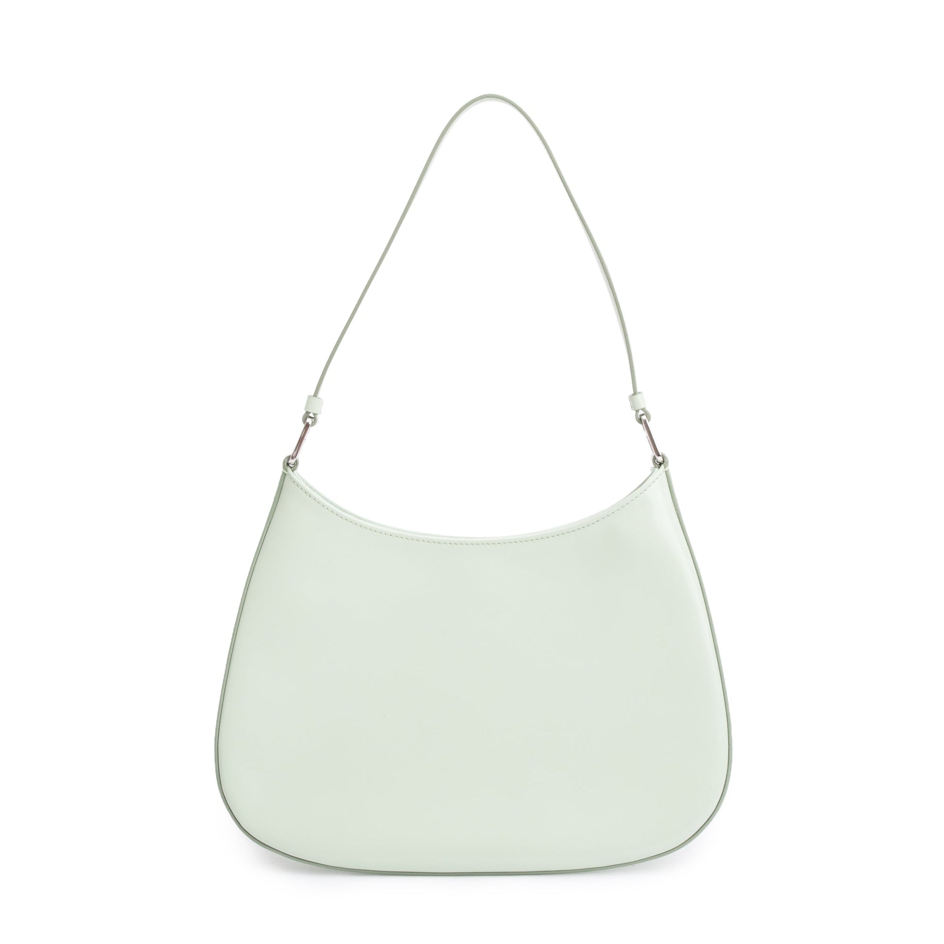 Prada 2021 Aqua Spazzolato Leather Cleo Bag