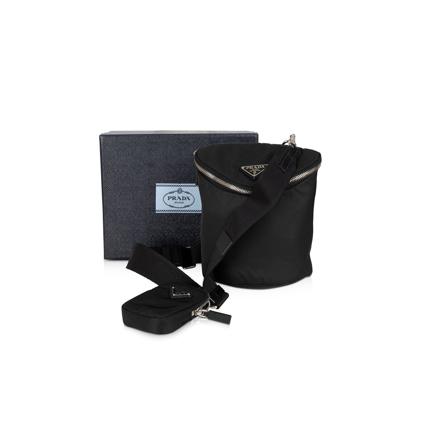 Prada 2022 Re-Nylon and Leather Shoulder Bag
