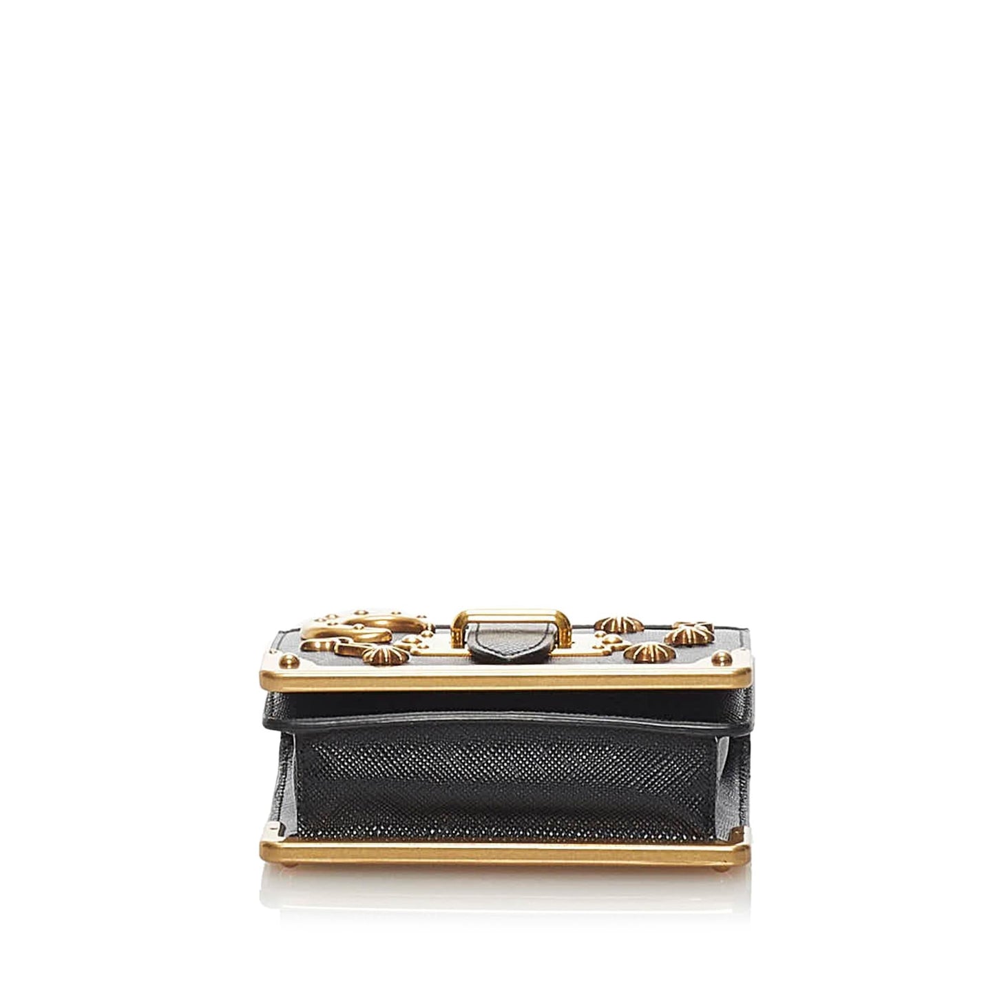 Prada Astrology Micro Cahier Leather Crossbody Bag (SHG-34184)