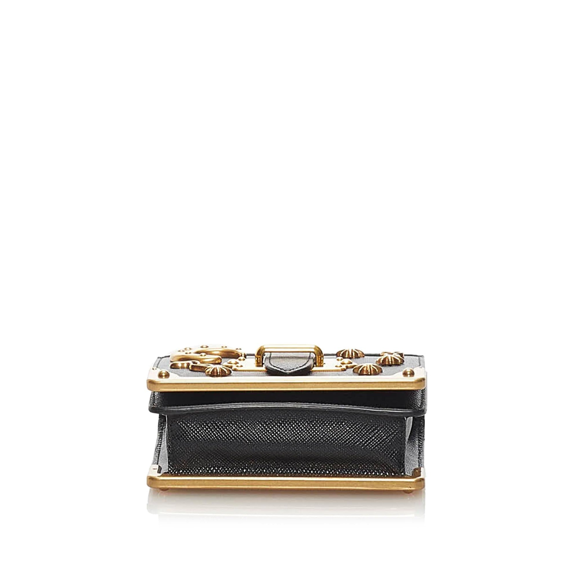 Prada Astrology Micro Cahier Leather Crossbody Bag (SHG-34184)