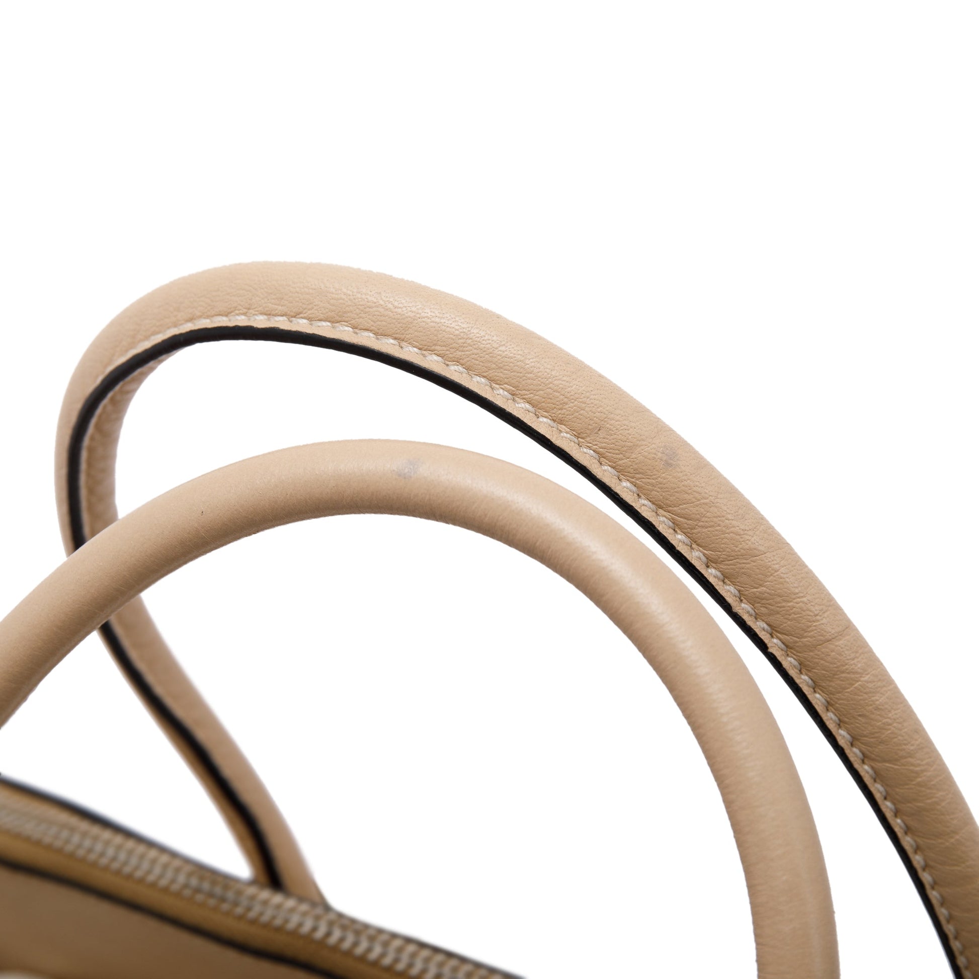 Prada Beige Vitello Daino Twin Pocket Tote