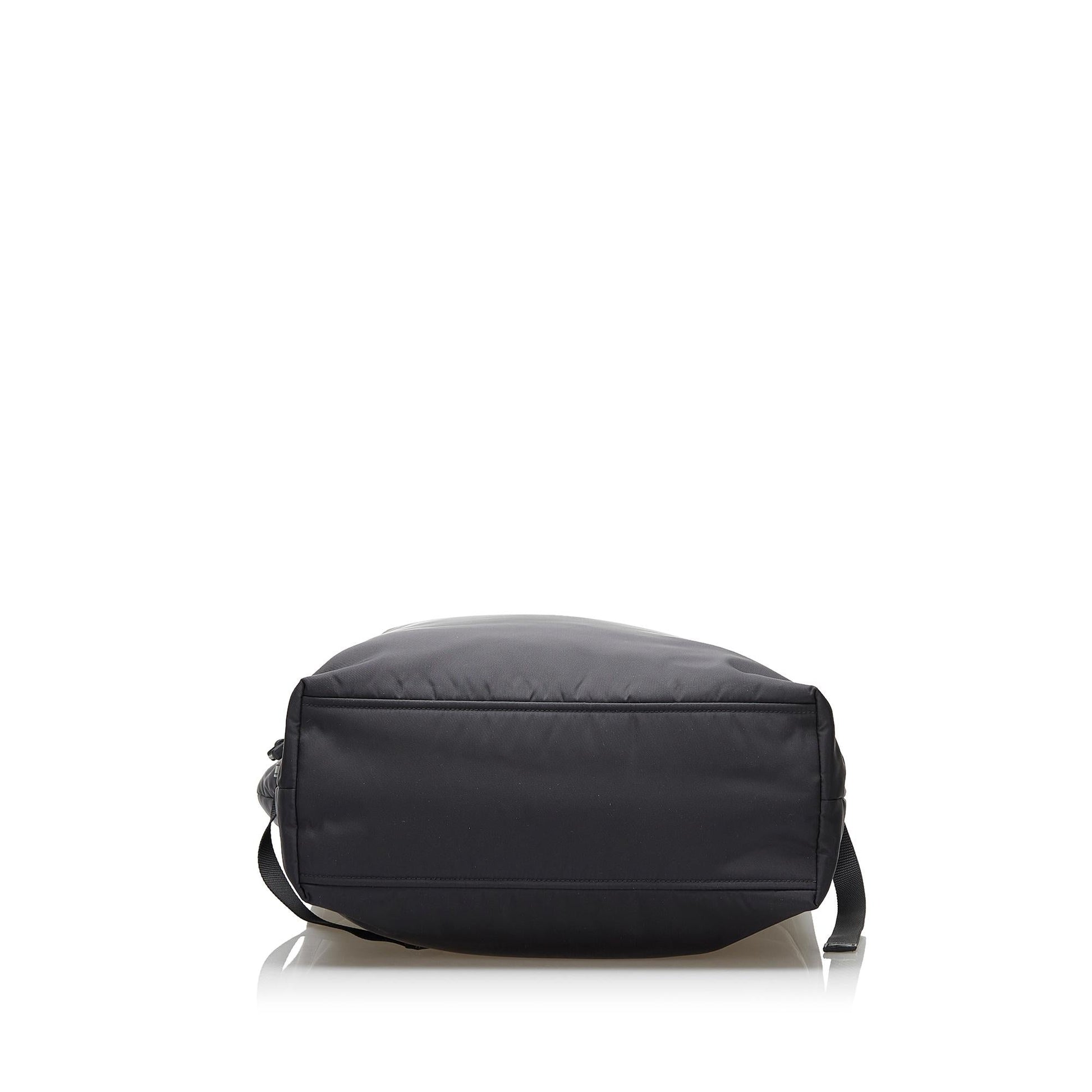 Prada Belted Logo Tessuto Tote (SHG-36567)