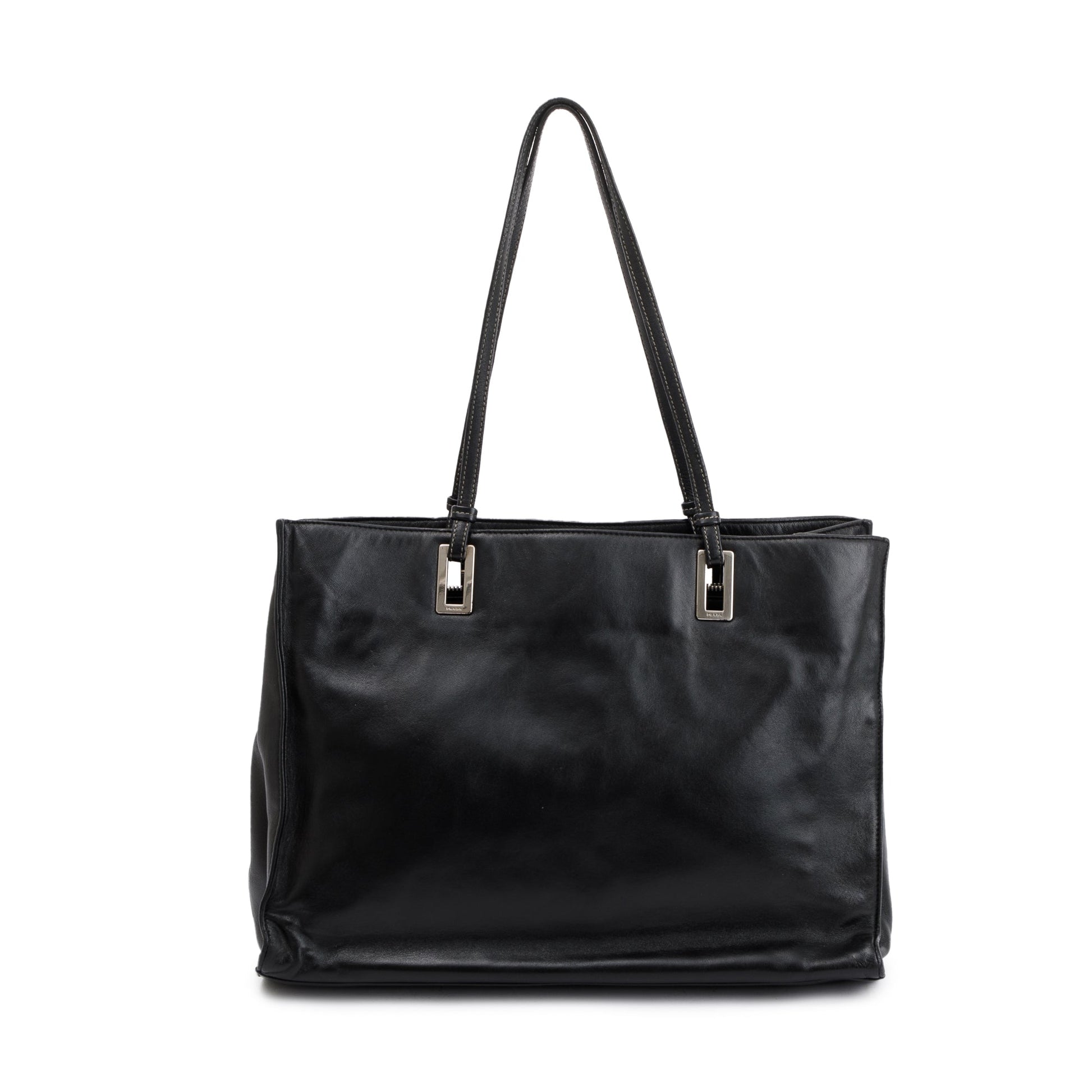 Prada Black Nappa Acciaio Tote