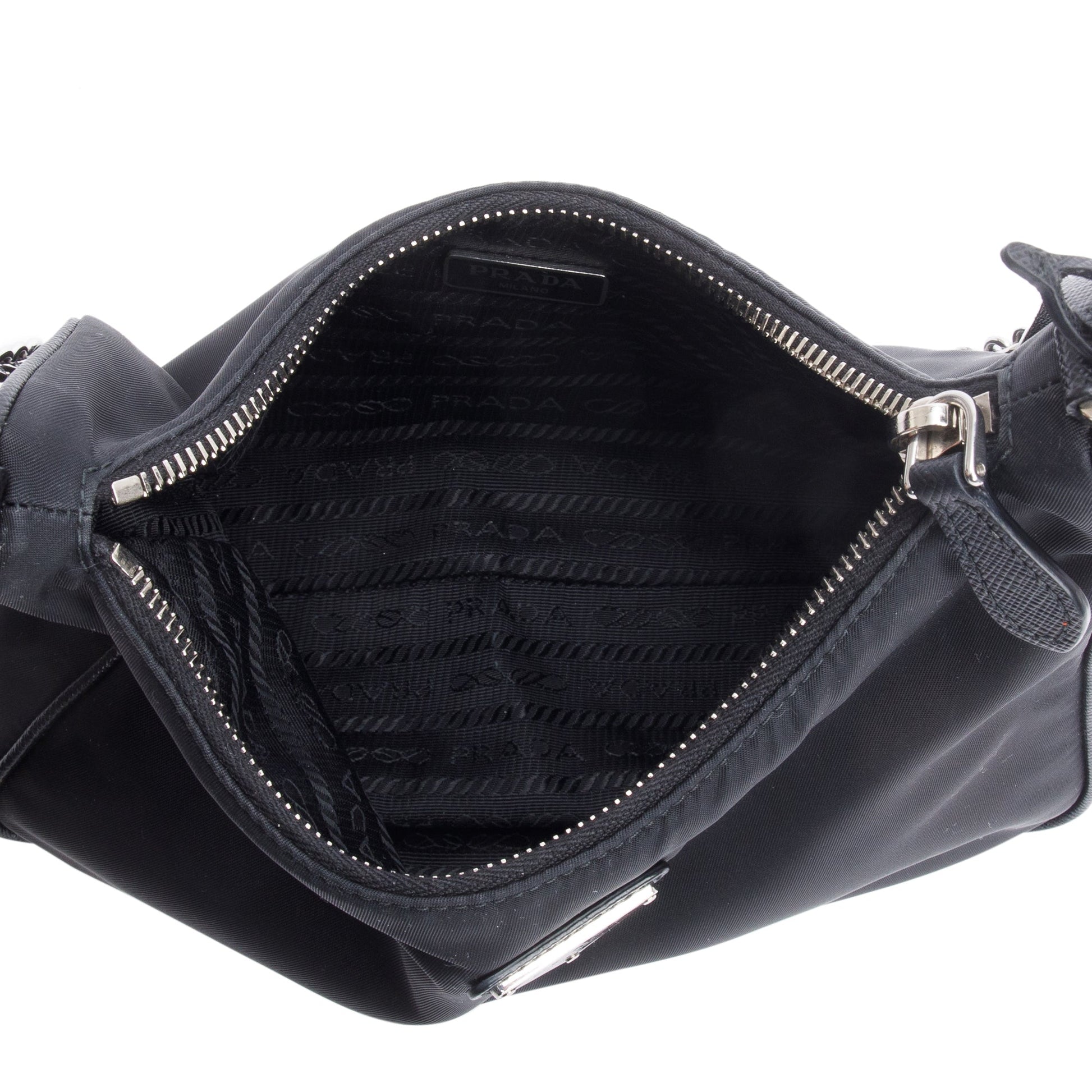 Prada Black Re-Edition 2005 Re-Nylon Shoulder Bag