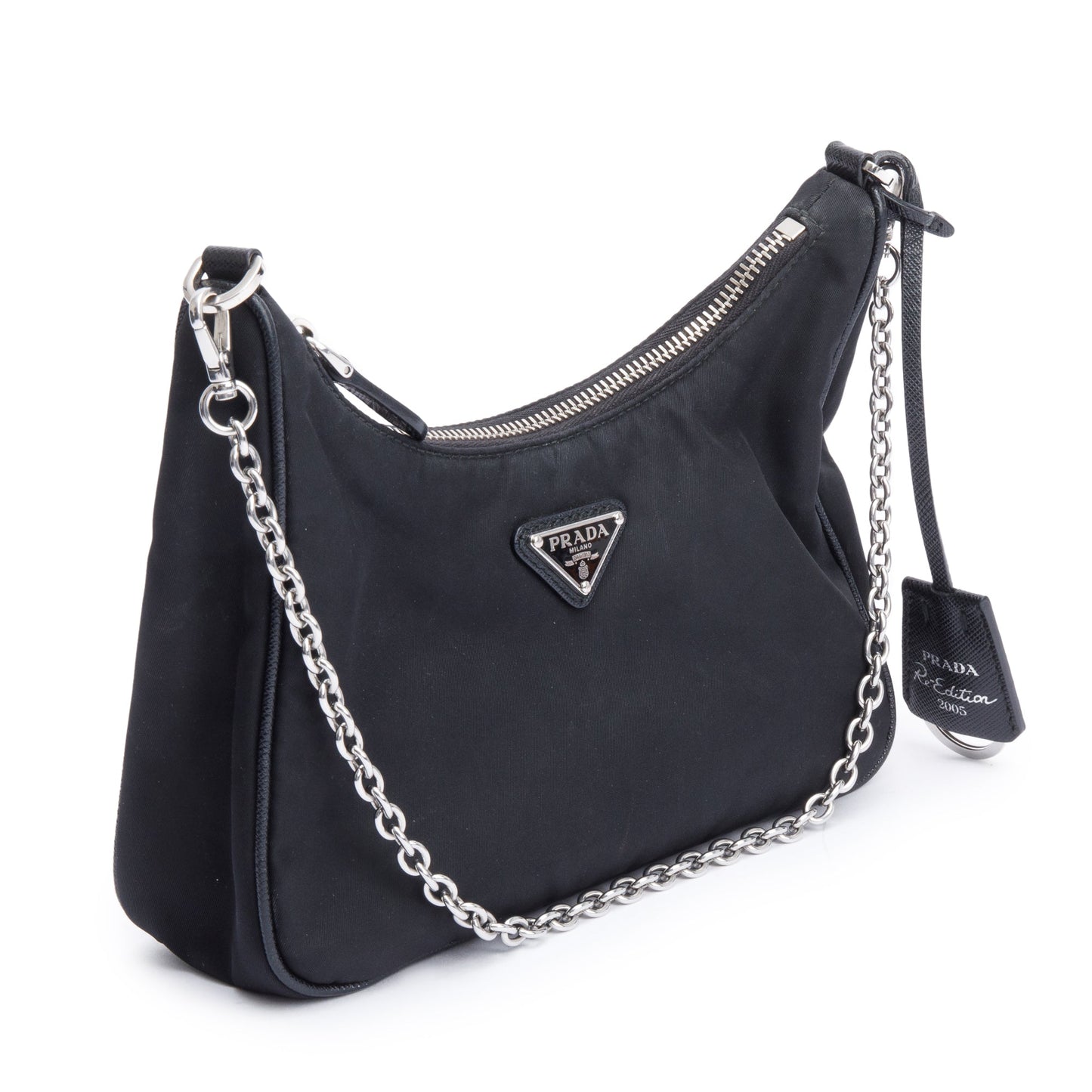 Prada Black Re-Edition 2005 Re-Nylon Shoulder Bag