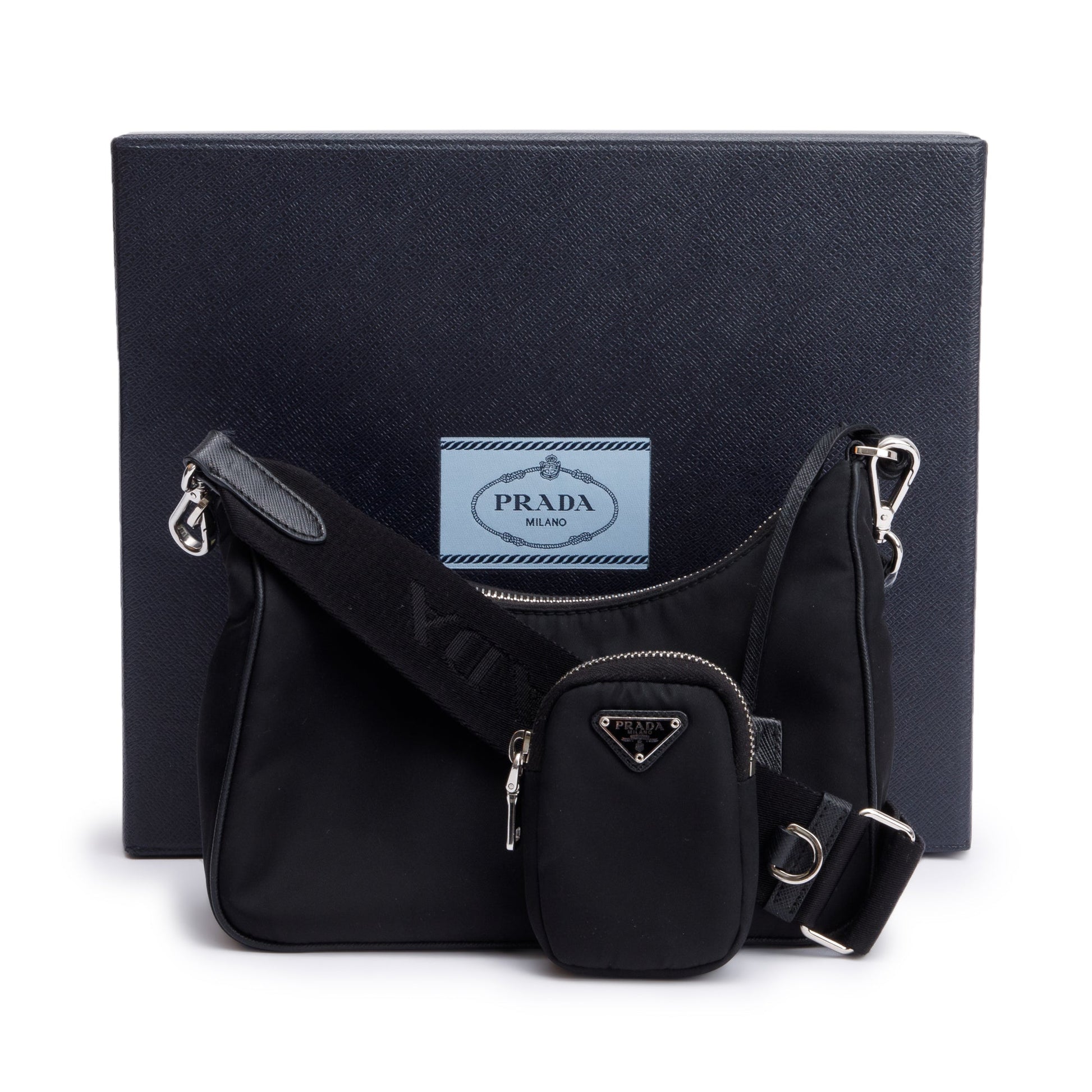 Prada Black Re-Edition 2005 Re-Nylon Shoulder Bag
