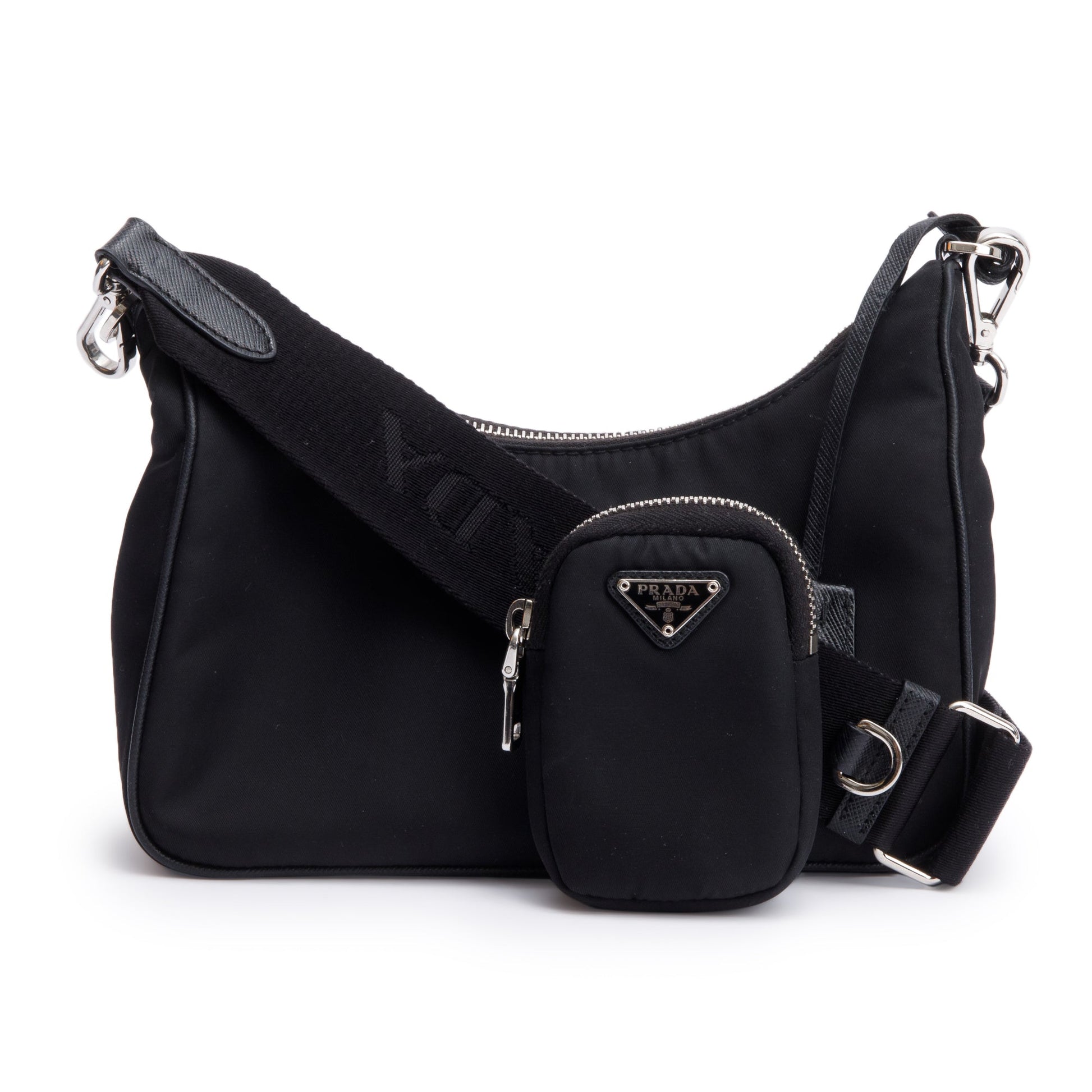 Prada Black Re-Edition 2005 Re-Nylon Shoulder Bag
