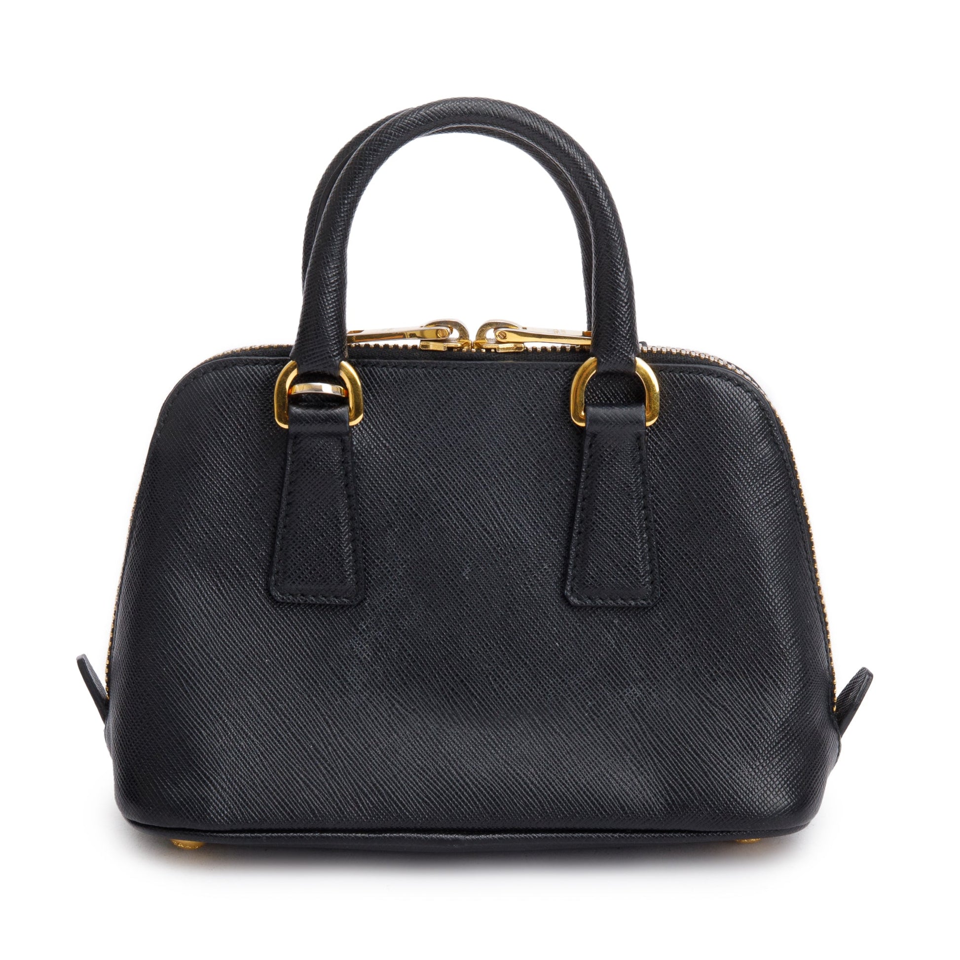 Prada Black Saffiano Lux Mini Promenade Tote