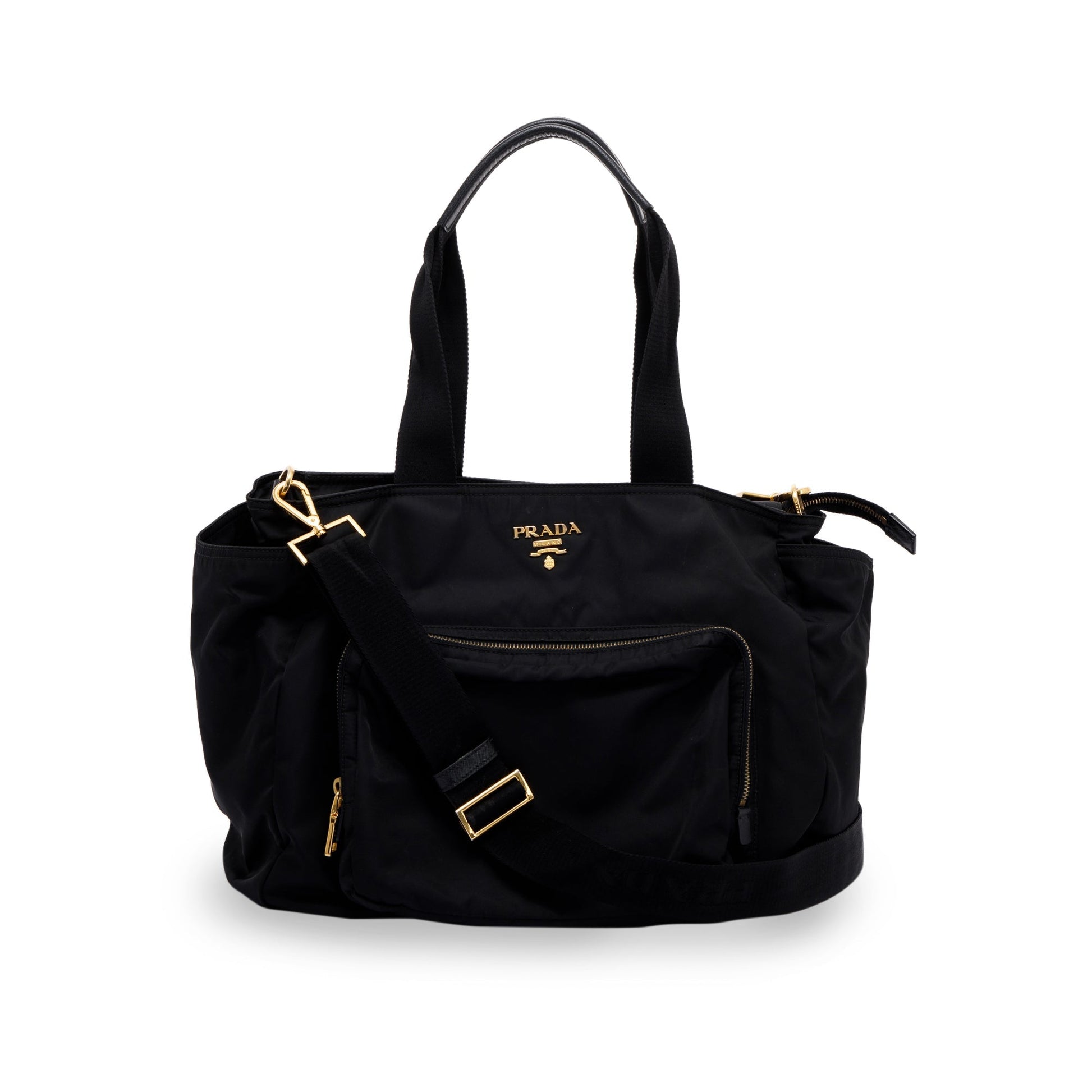 Prada Black Tessuto Nylon Diaper Bag