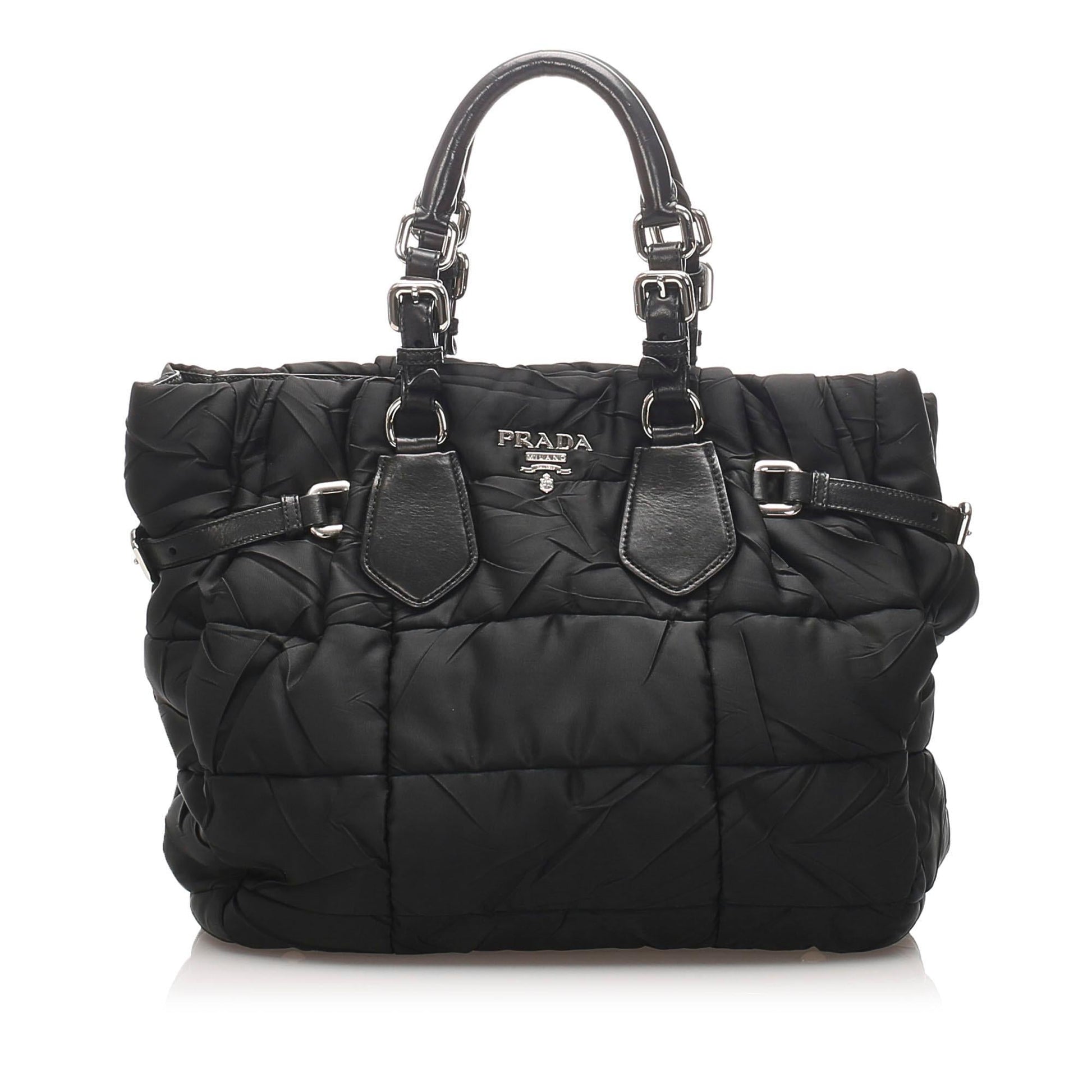 Prada Tesutto Bomber Tote  