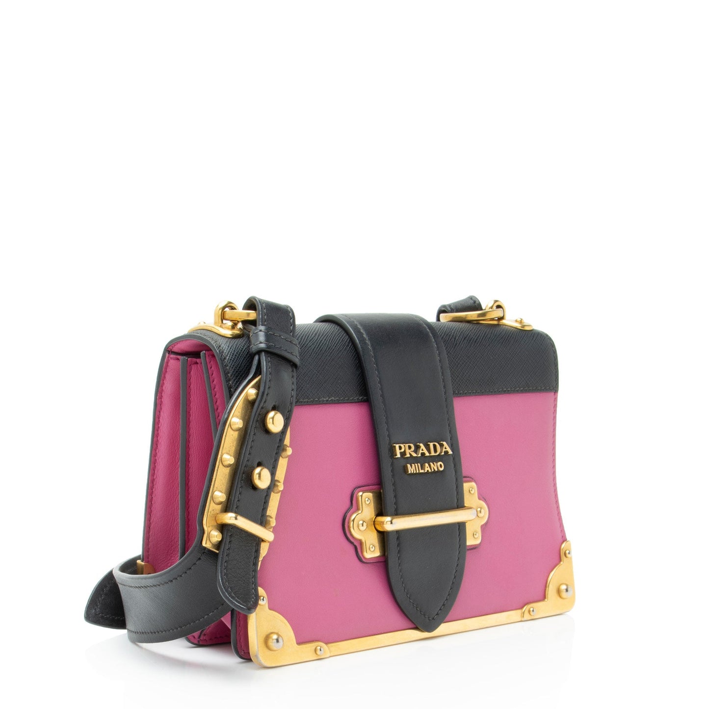 Prada Calfskin Cahier Shoulder Bag