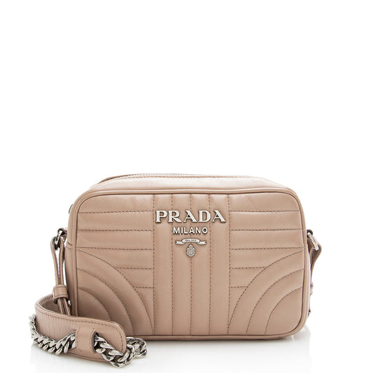 Prada Calfskin Diagramme Crossbody Bag - FINAL (SHF-21709)