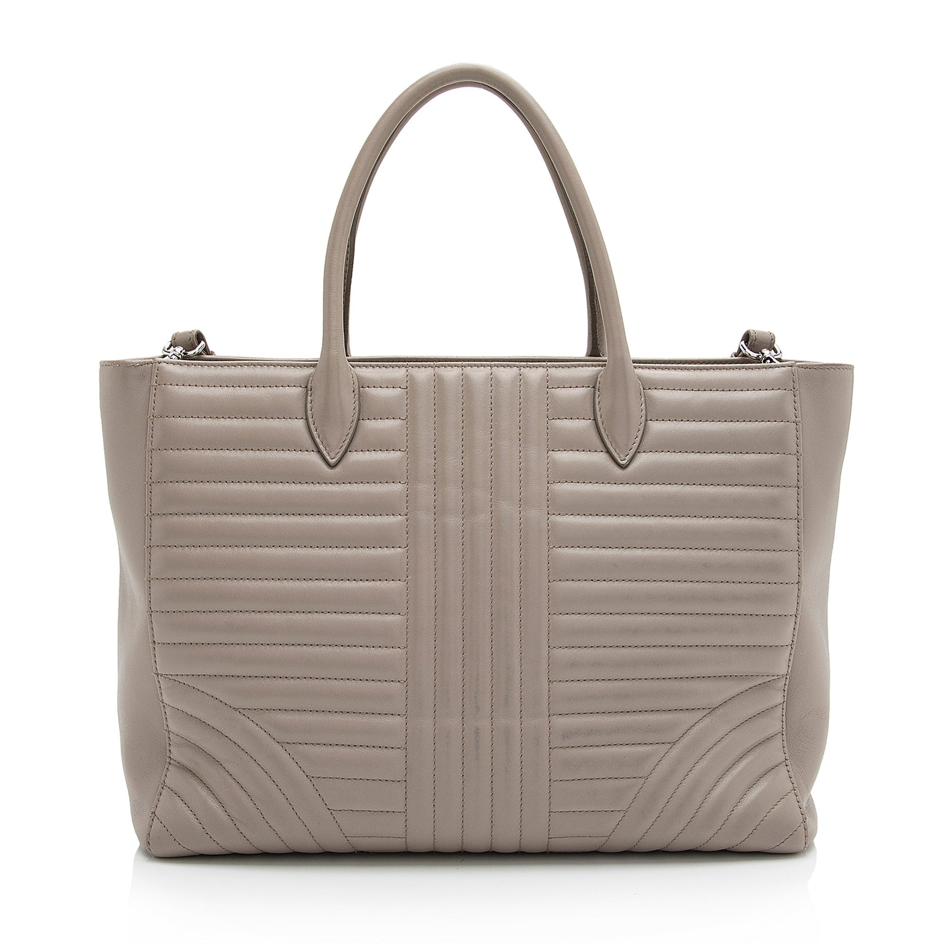 Prada Calfskin Diagramme Tote (SHF-23543)