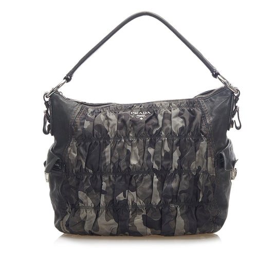 Prada Camouflage Tessuto Gaufre Tote Bag  