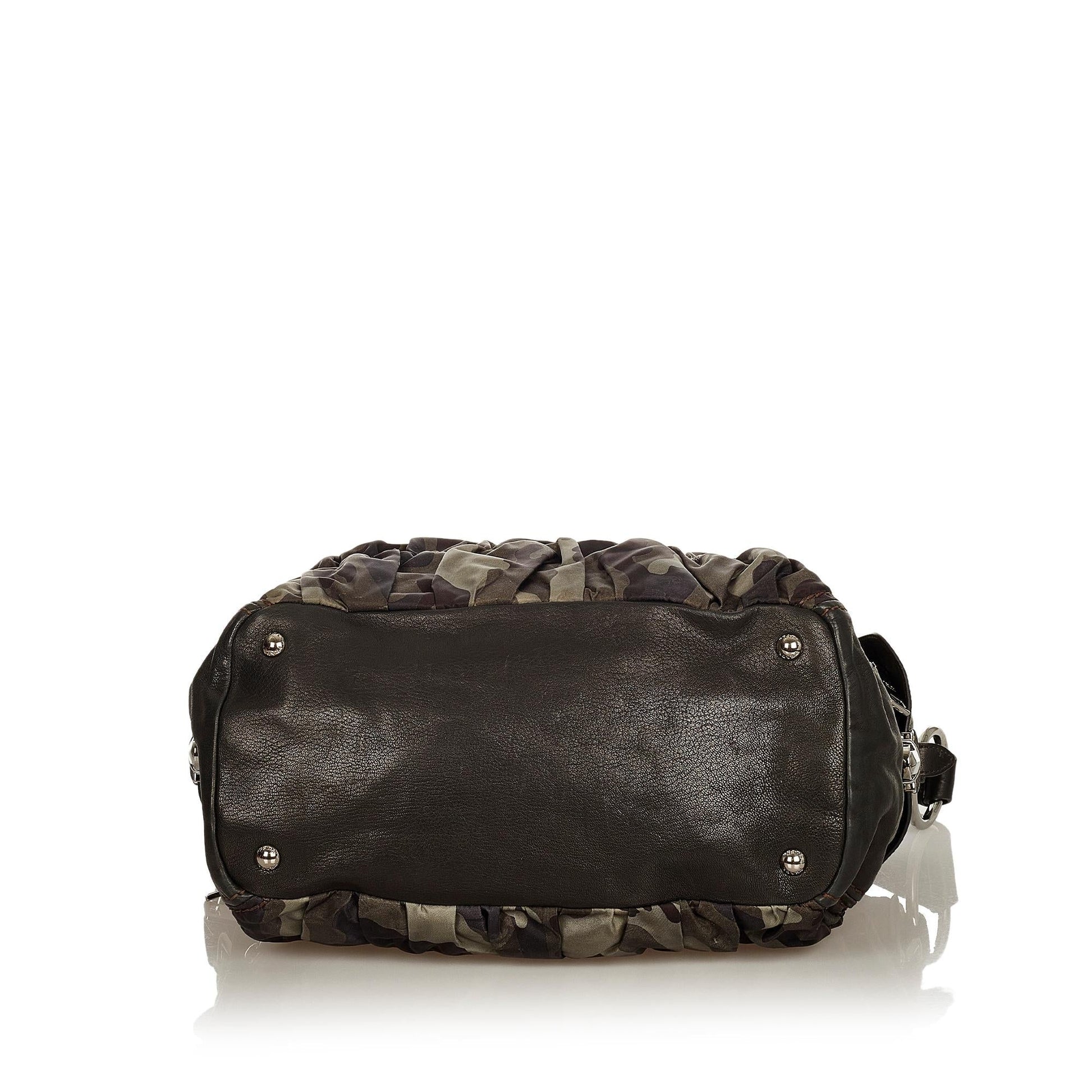Prada Camouflage Tessuto Gaufre Tote Bag (SHG-26218)