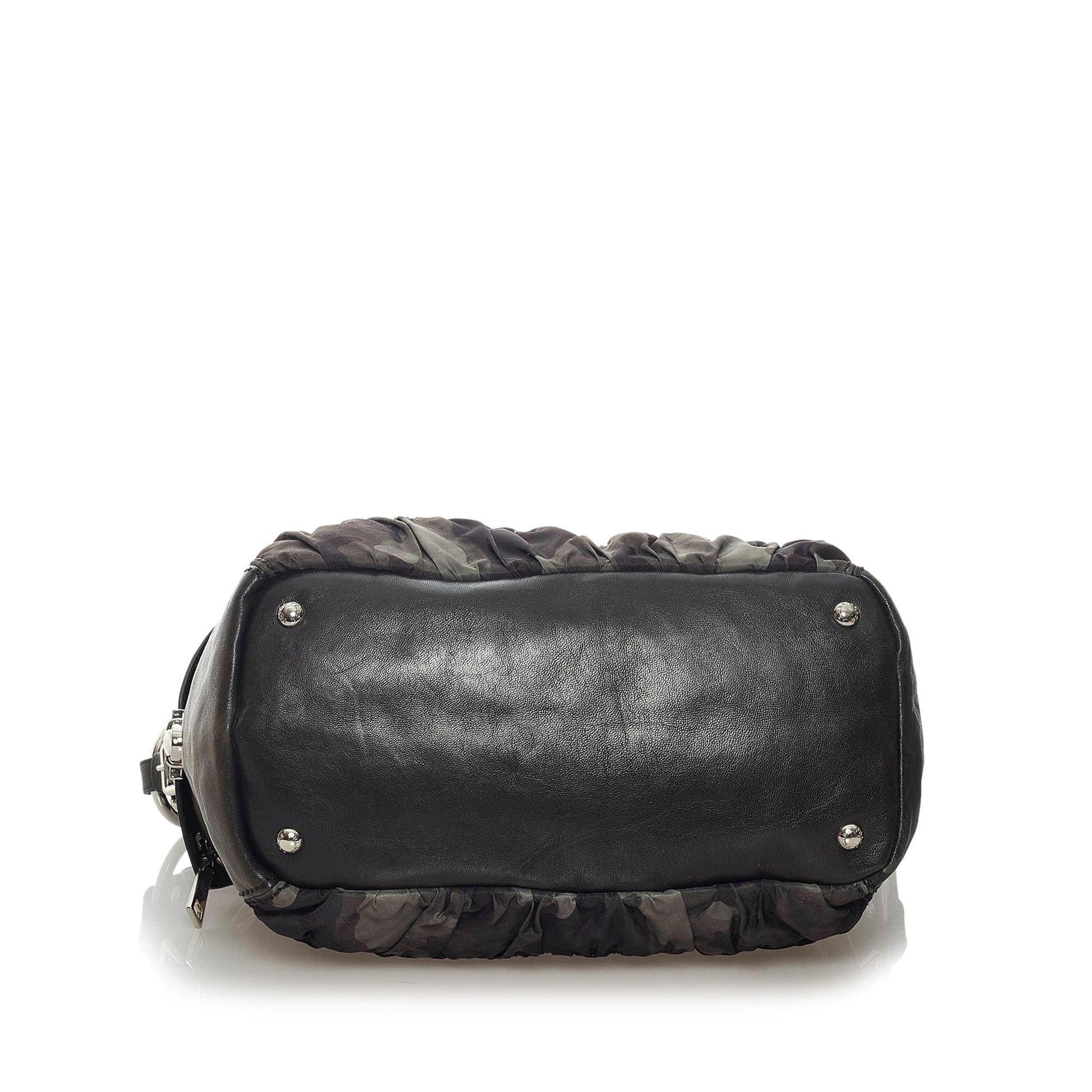 Prada Camouflage Tessuto Gaufre Tote Bag (SHG-29200)
