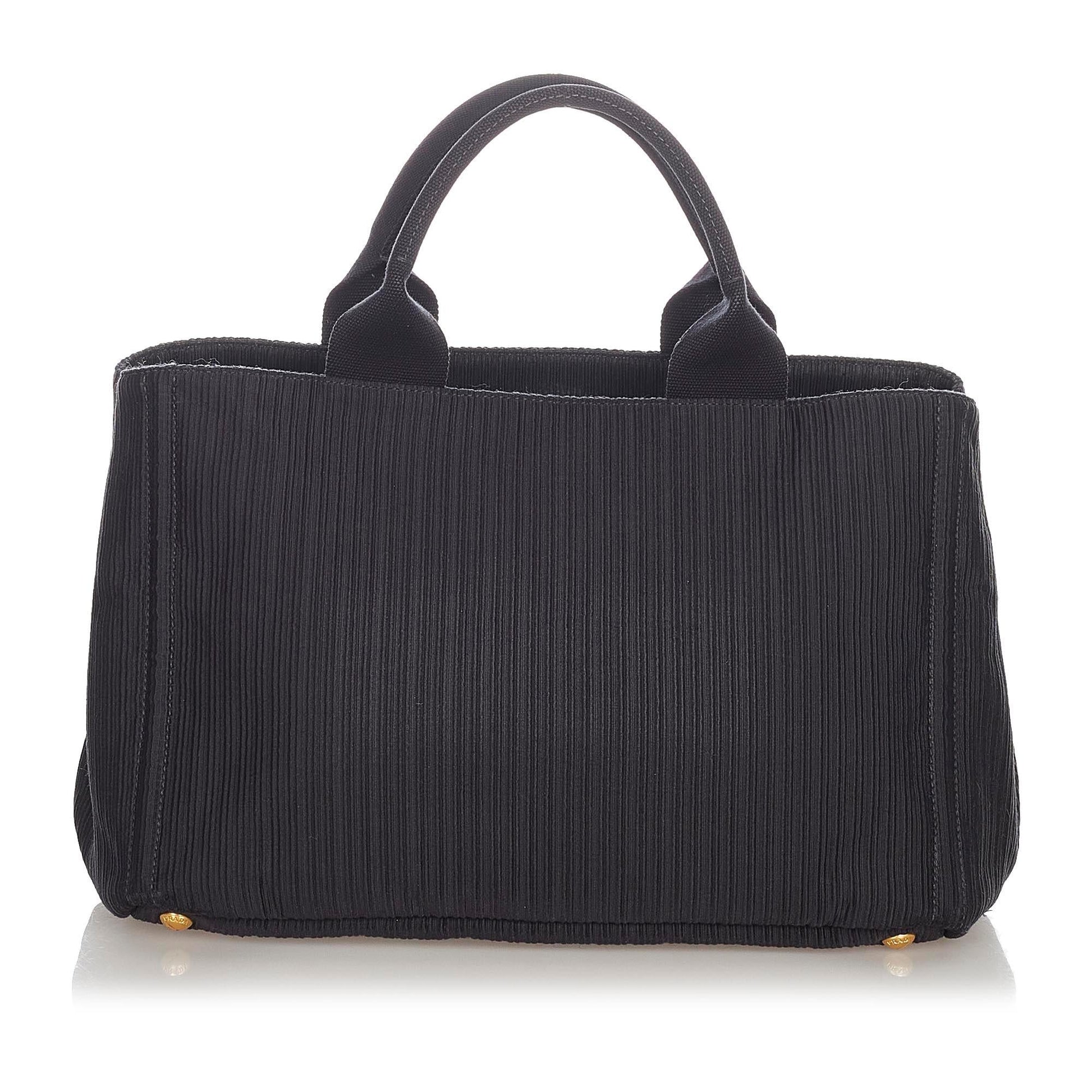 Prada Canapa Canvas Handbag (SHG-31906)