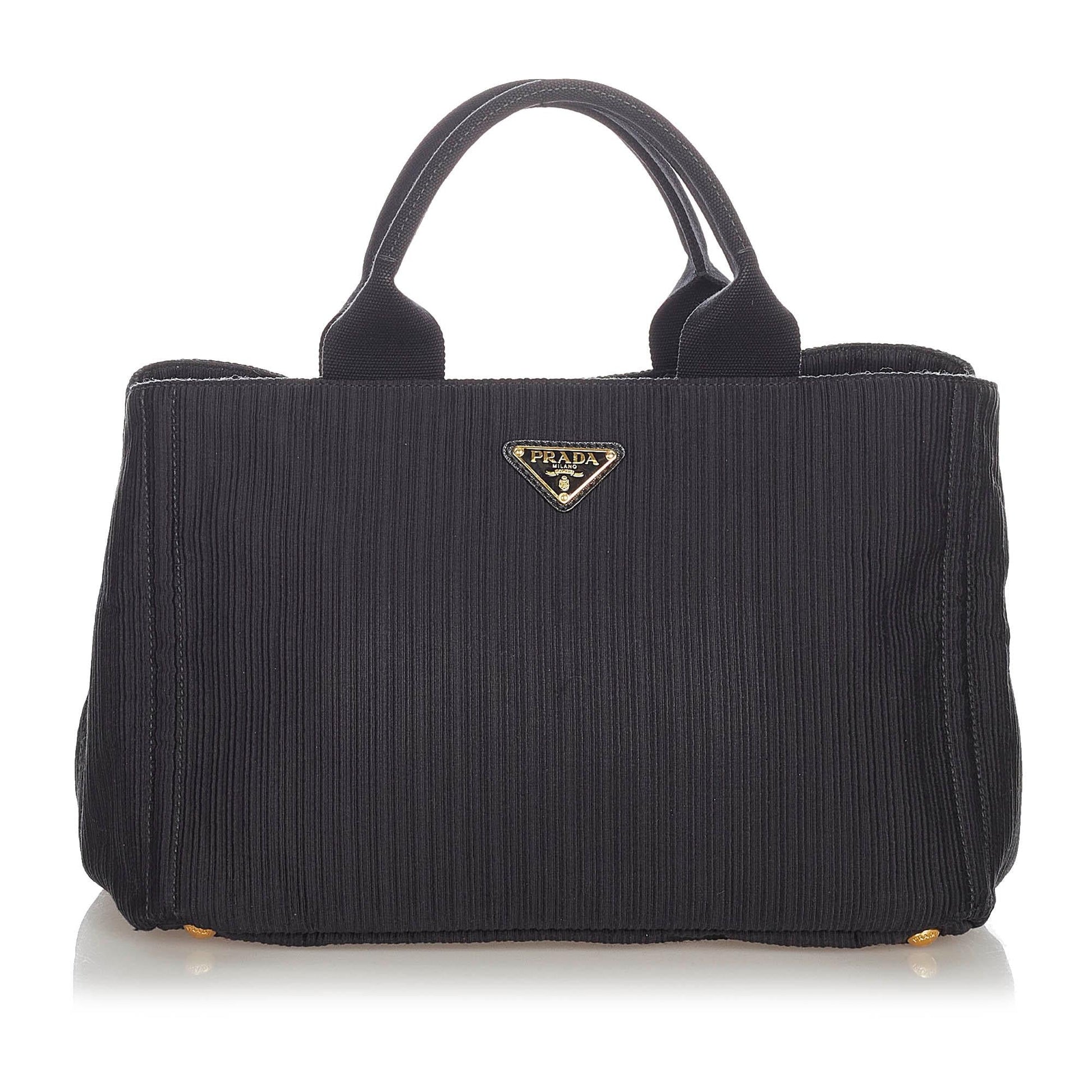 Prada Canapa Canvas Handbag (SHG-31906)