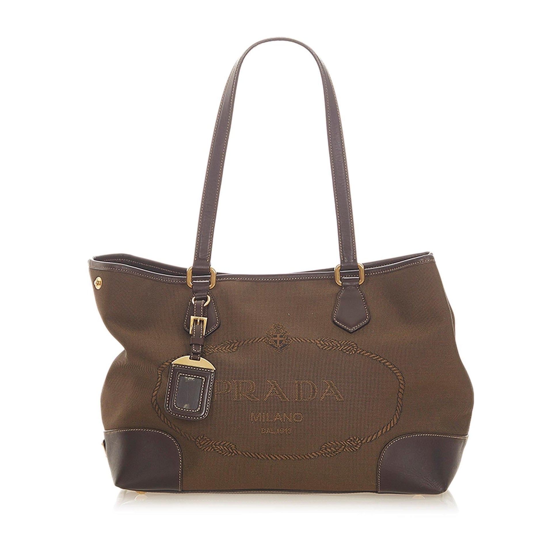 Prada Canapa Canvas Tote Bag  