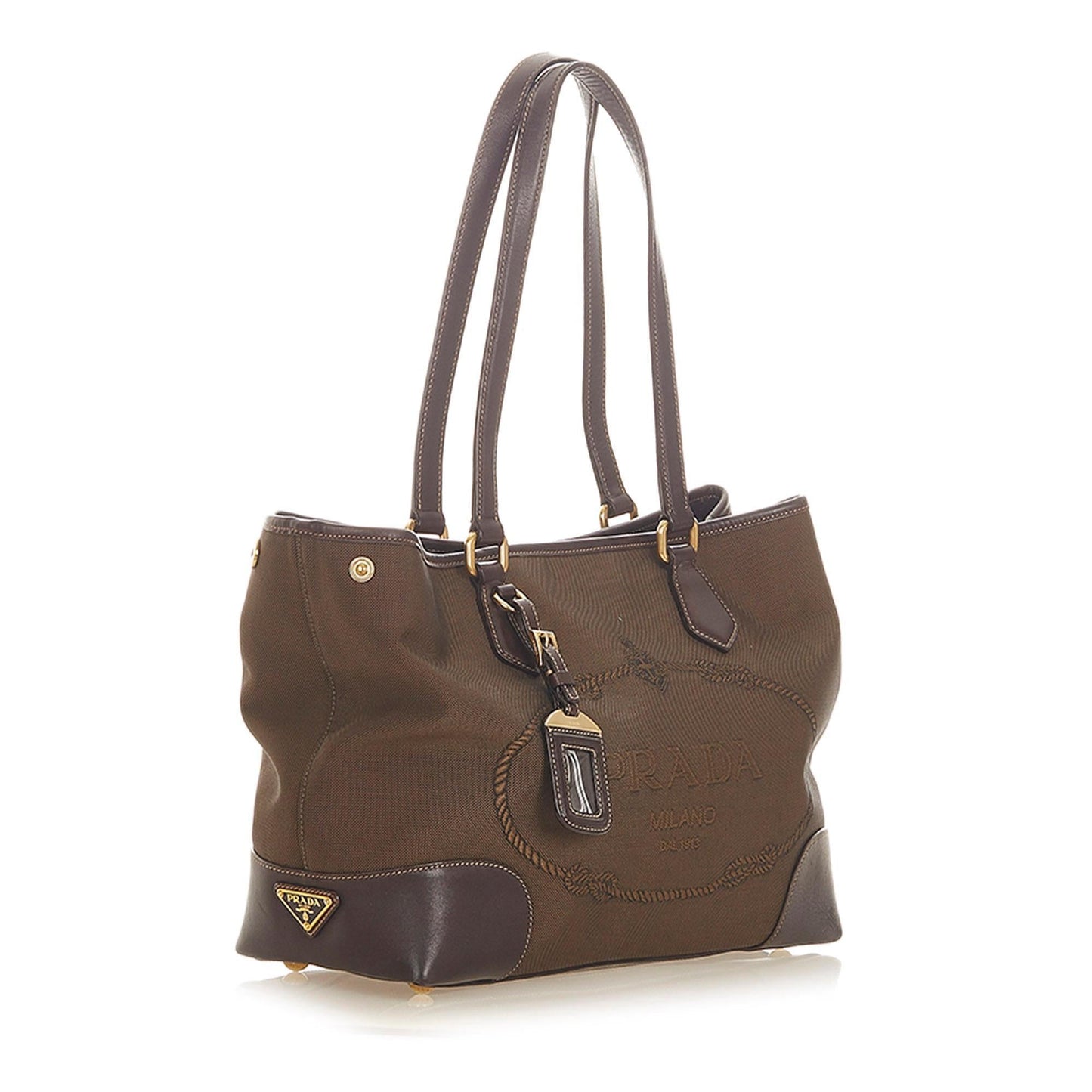 Prada Canapa Canvas Tote Bag  