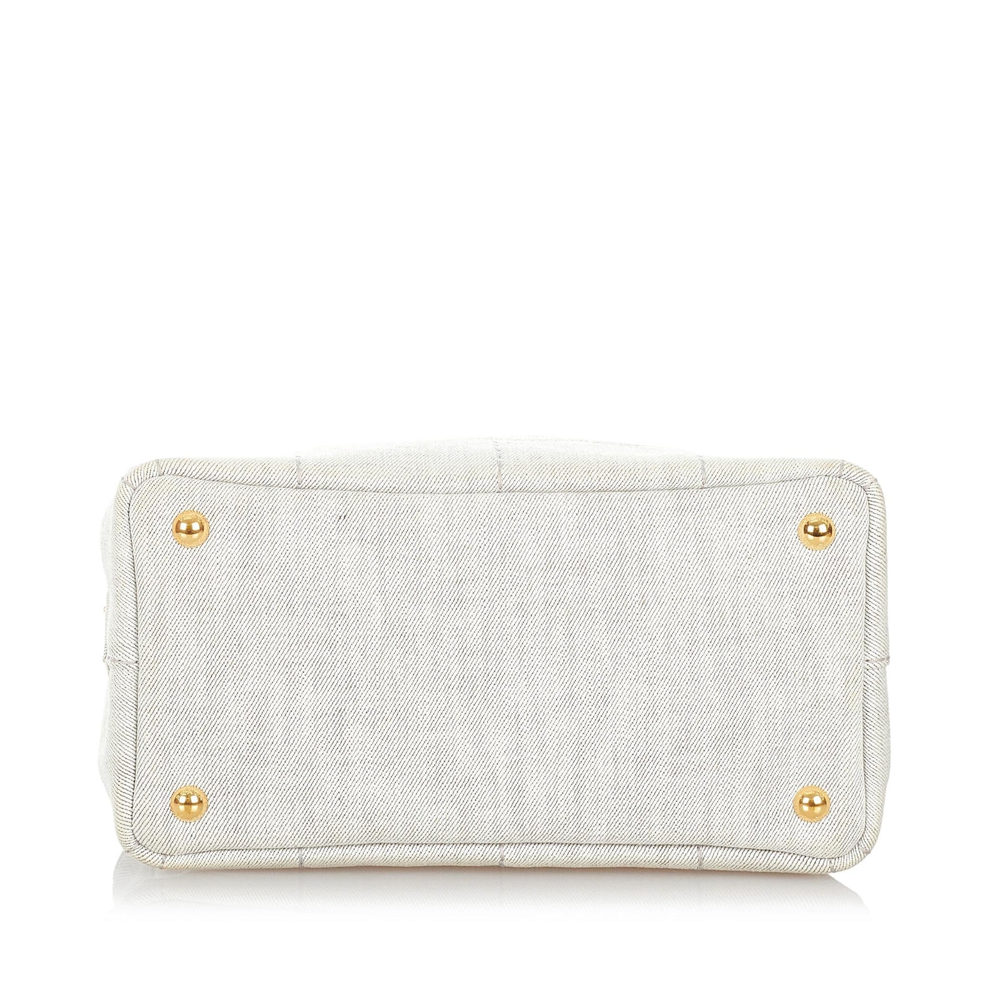 Prada Canapa Logo Canvas Handbag (SHG-27160)