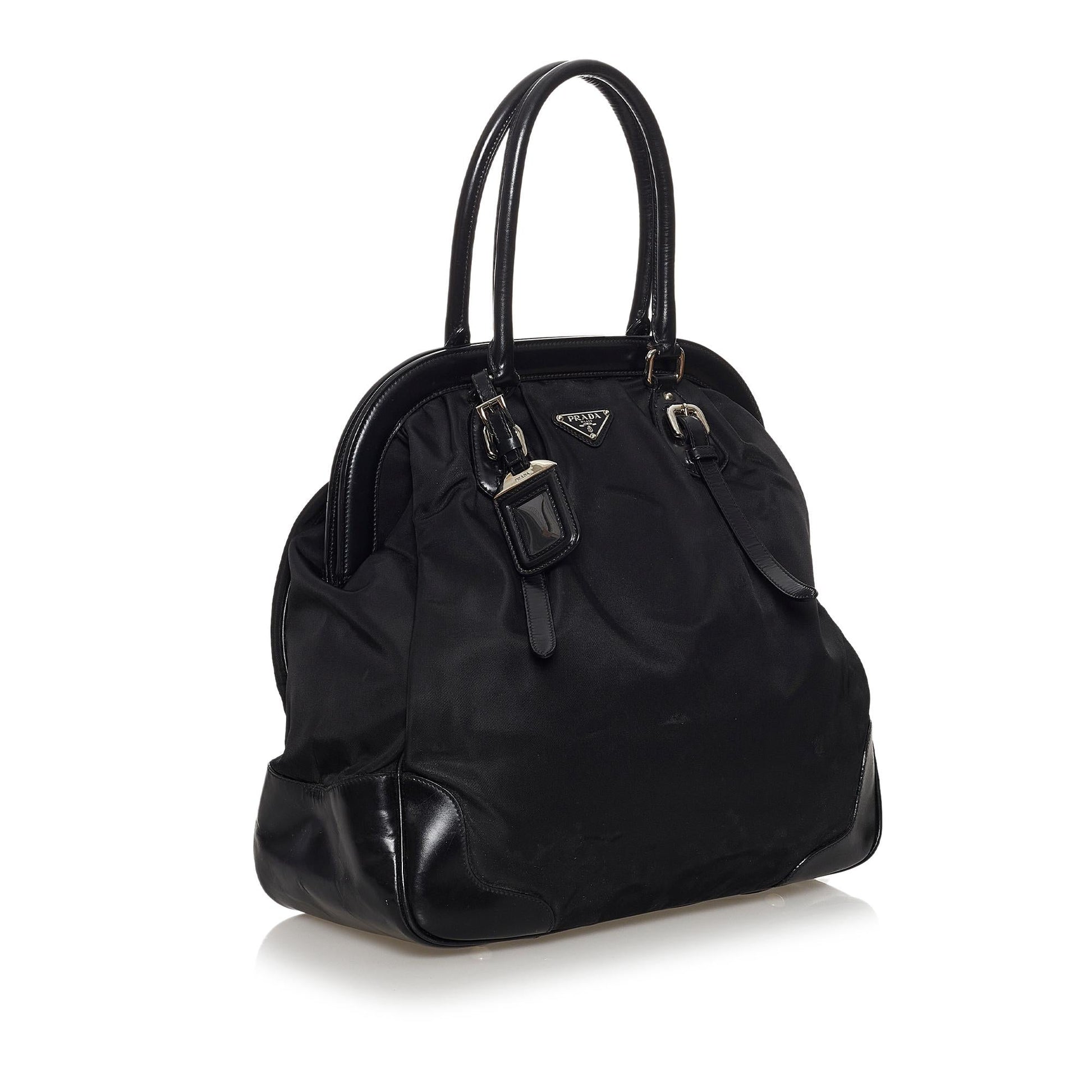 Prada Canapa Logo Canvas Handbag (SHG-30677)