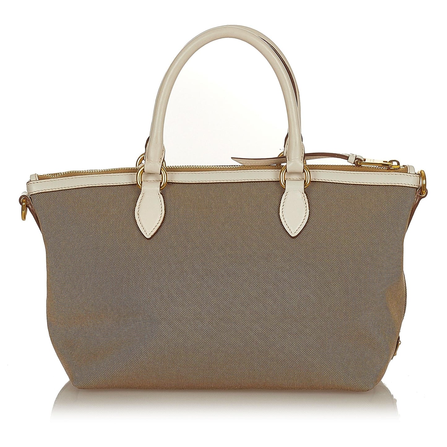 Prada Canapa Logo Canvas Satchel (SHG-27085)
