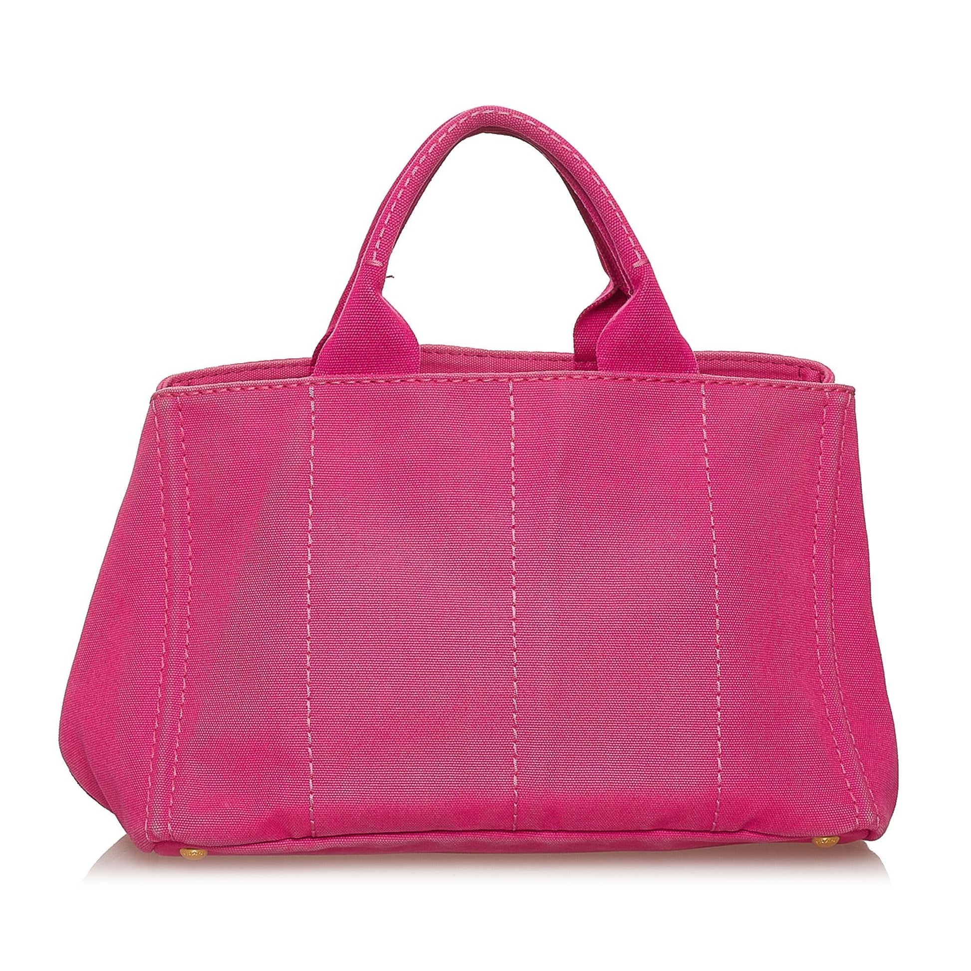 Prada Canapa Logo Canvas Satchel (SHG-29130)