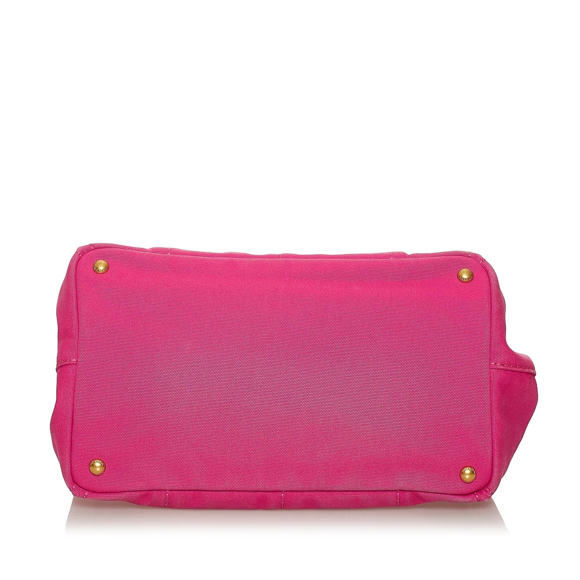 Prada Canapa Logo Canvas Satchel (SHG-29130)
