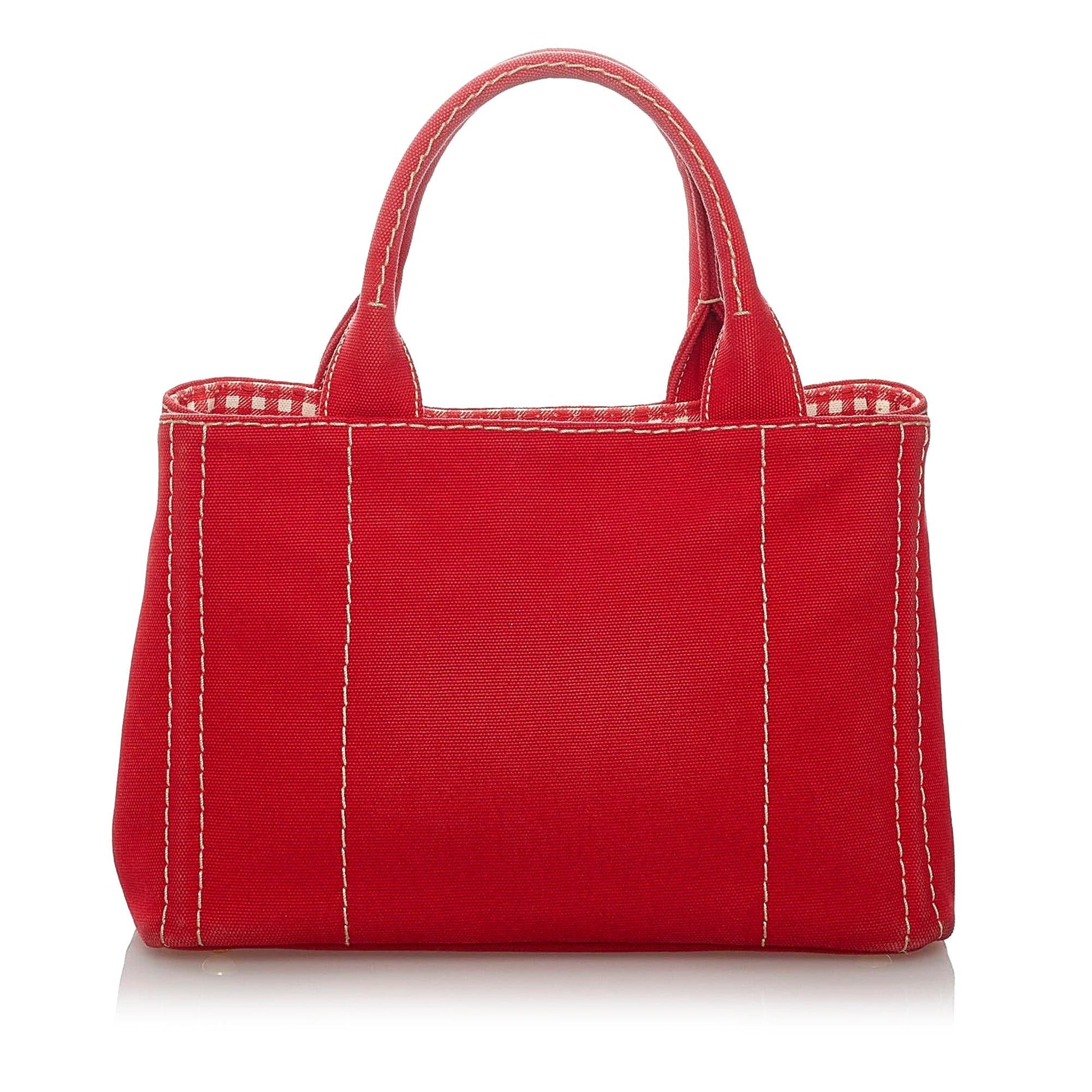 Prada Canapa Logo Canvas Satchel (SHG-29627)