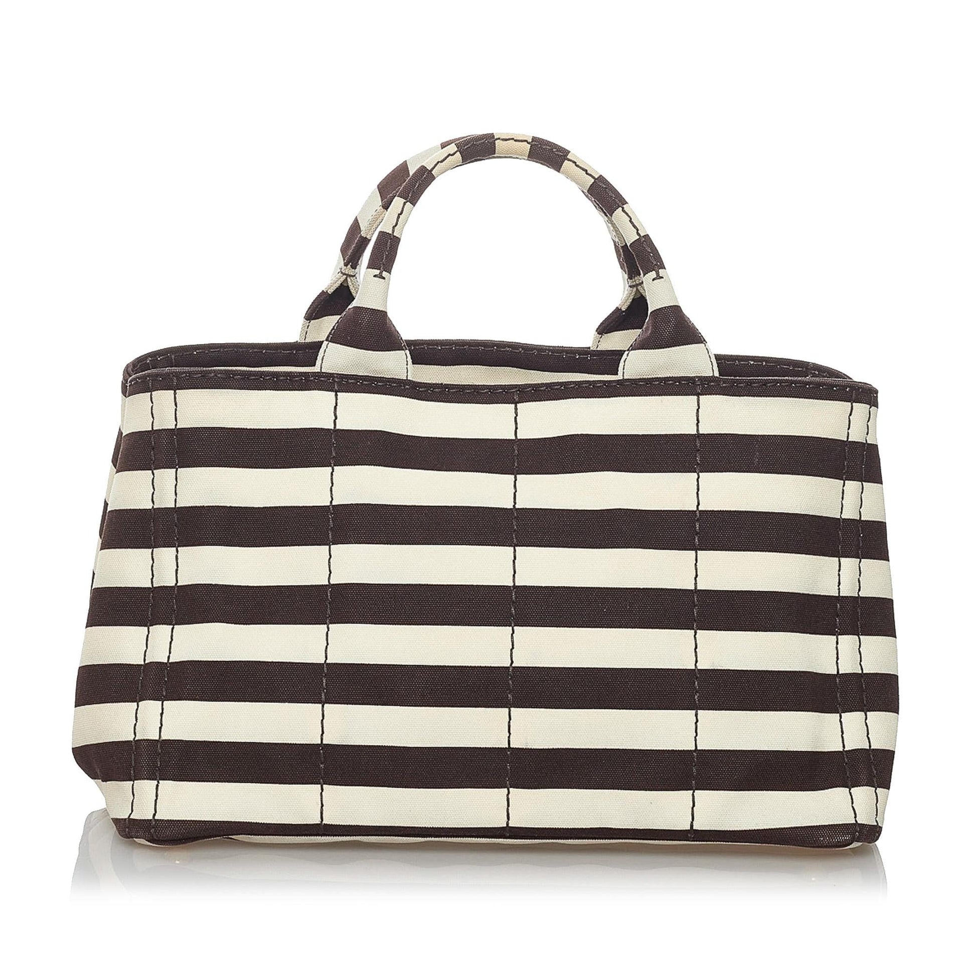 Prada Canapa Logo Canvas Satchel (SHG-30286)