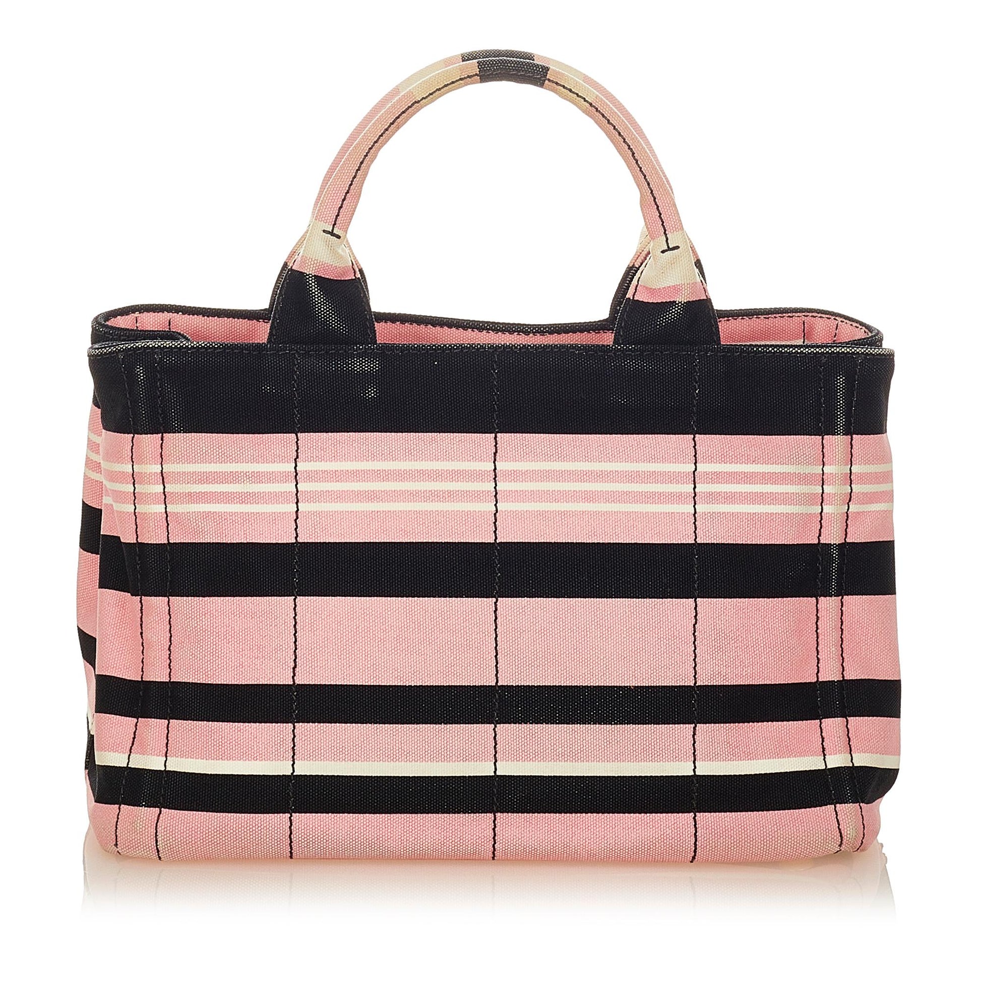Prada Canapa Logo Canvas Satchel (SHG-34056)