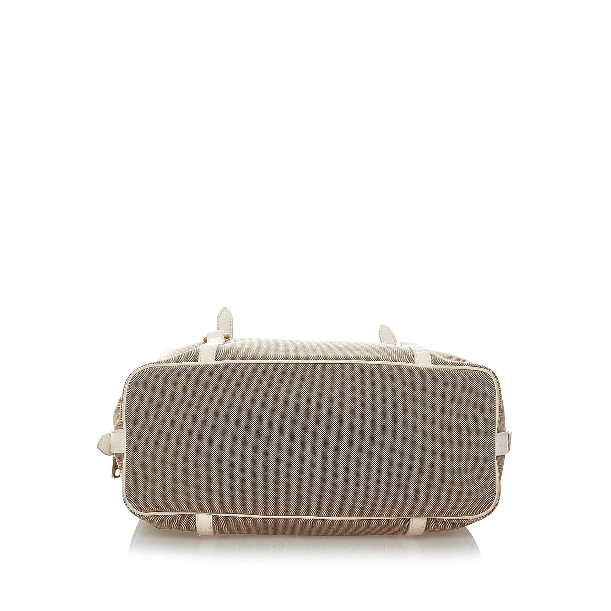 Prada Canapa Logo Canvas Shoulder Bag (SHG-32655)