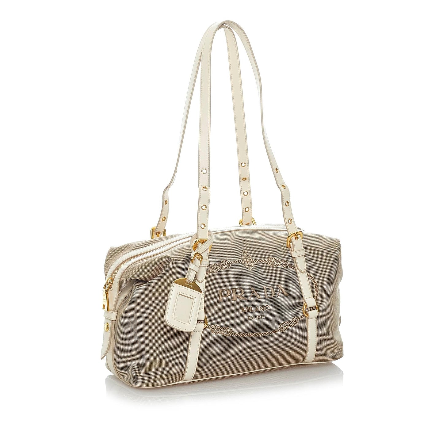 Prada Canapa Logo Canvas Shoulder Bag (SHG-32715)