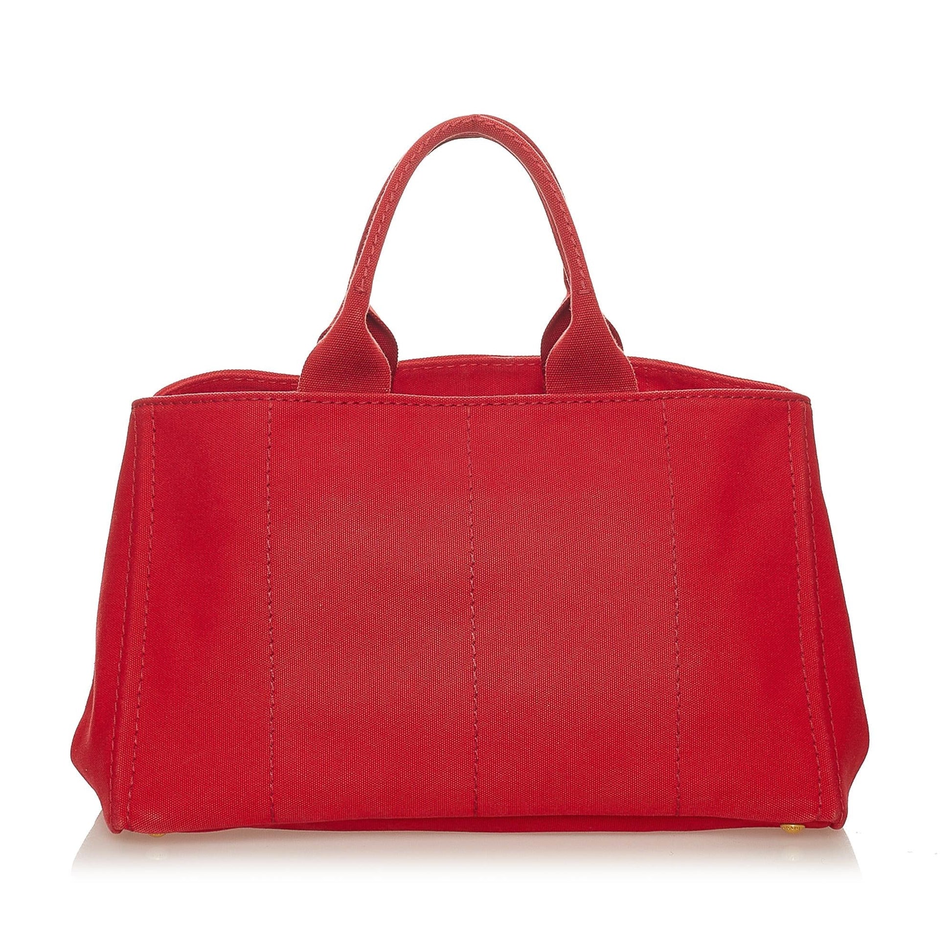 Prada Canapa Logo Canvas Tote Bag (SHG-27786)