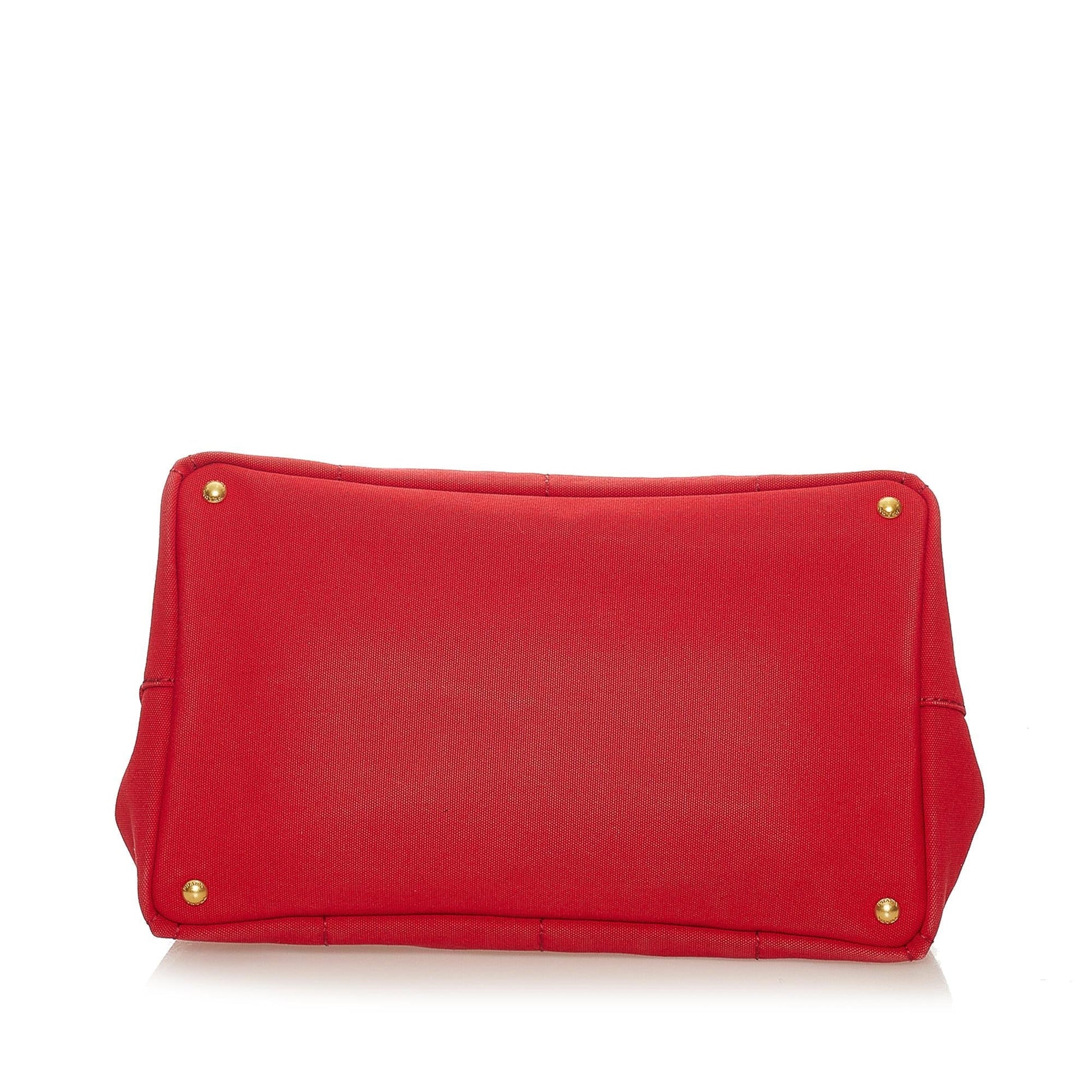 Prada Canapa Logo Canvas Tote Bag (SHG-27786)