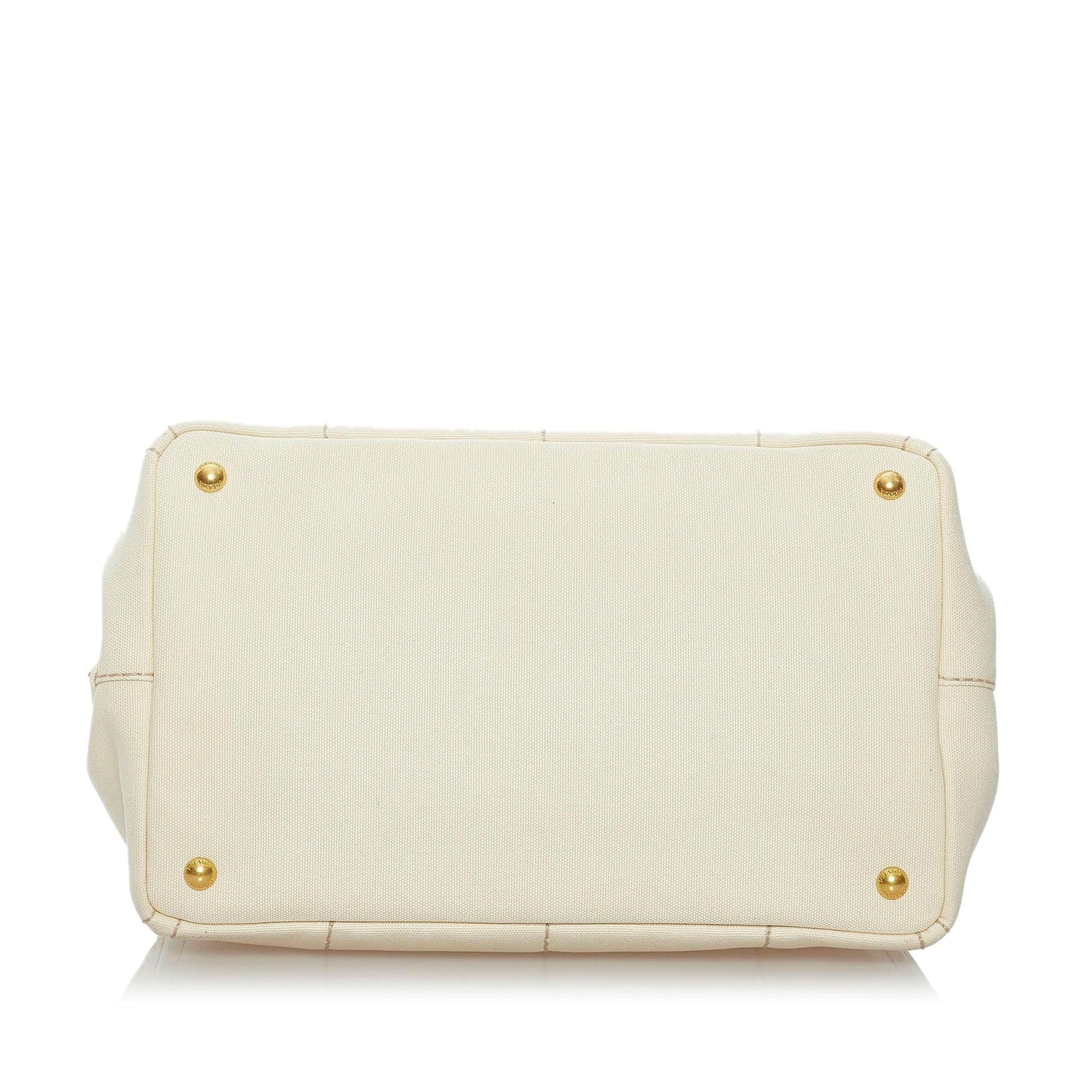 Prada Canapa Logo Canvas Tote Bag (SHG-29655)