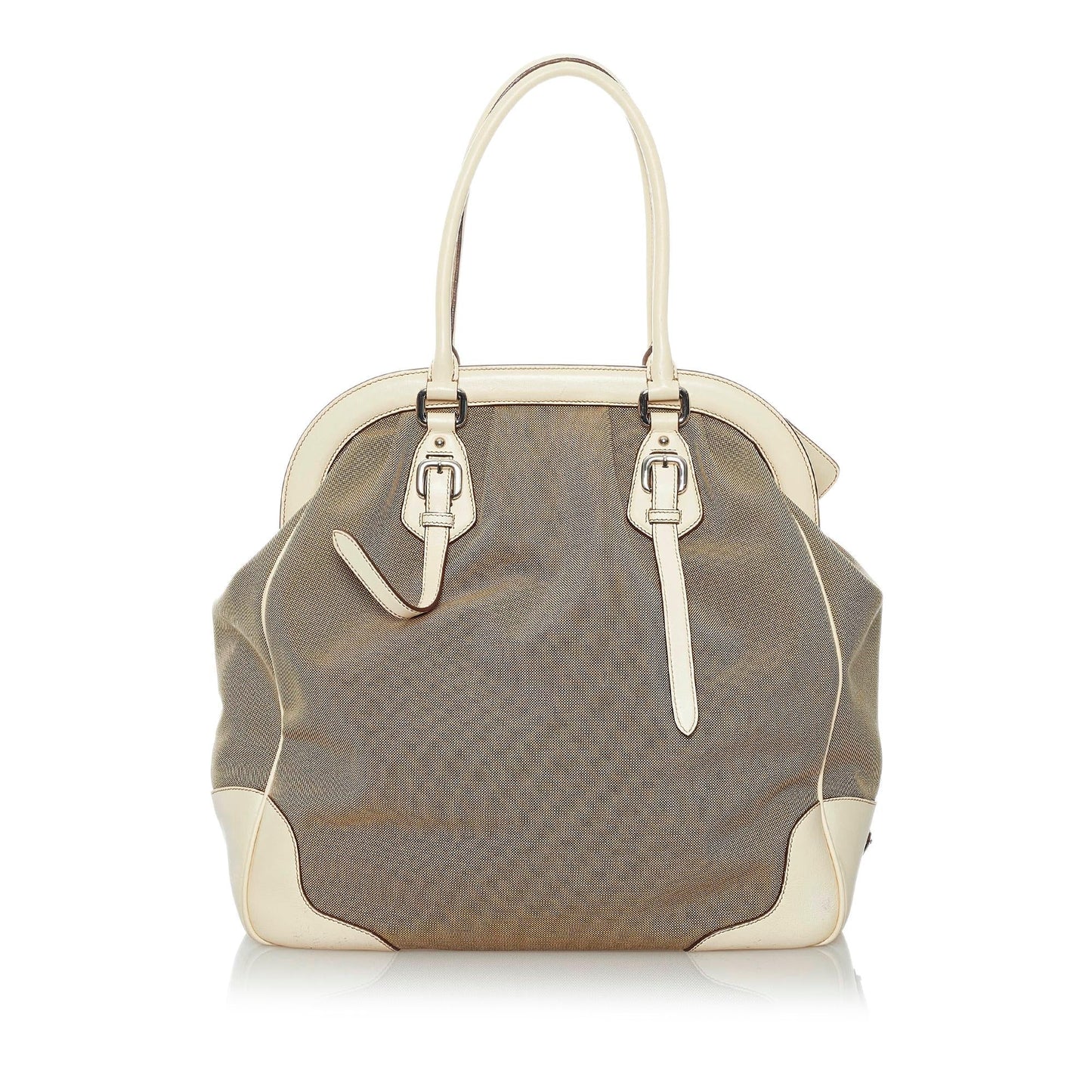 Prada Canapa Logo Canvas Tote Bag (SHG-30280)
