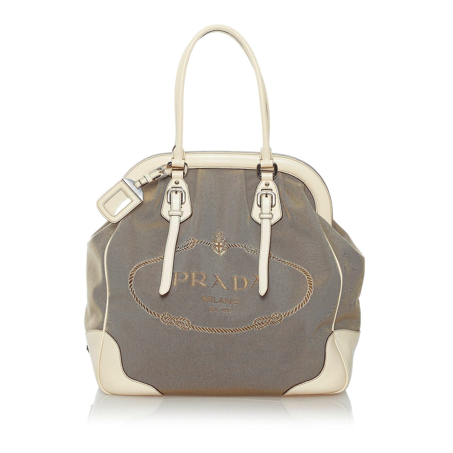 Prada Canapa Logo Canvas Tote Bag (SHG-30280)