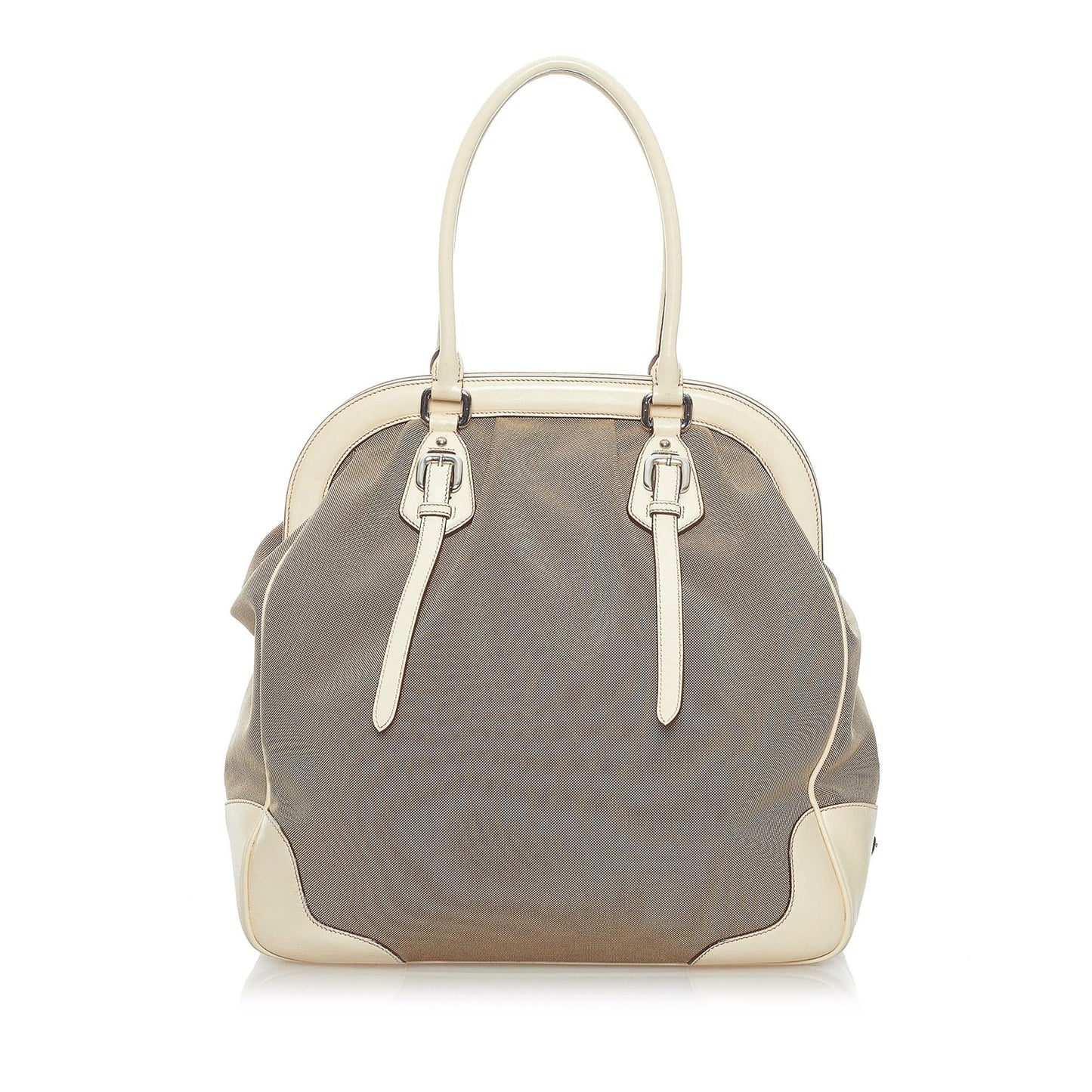 Prada Canapa Logo Canvas Tote Bag (SHG-32200)