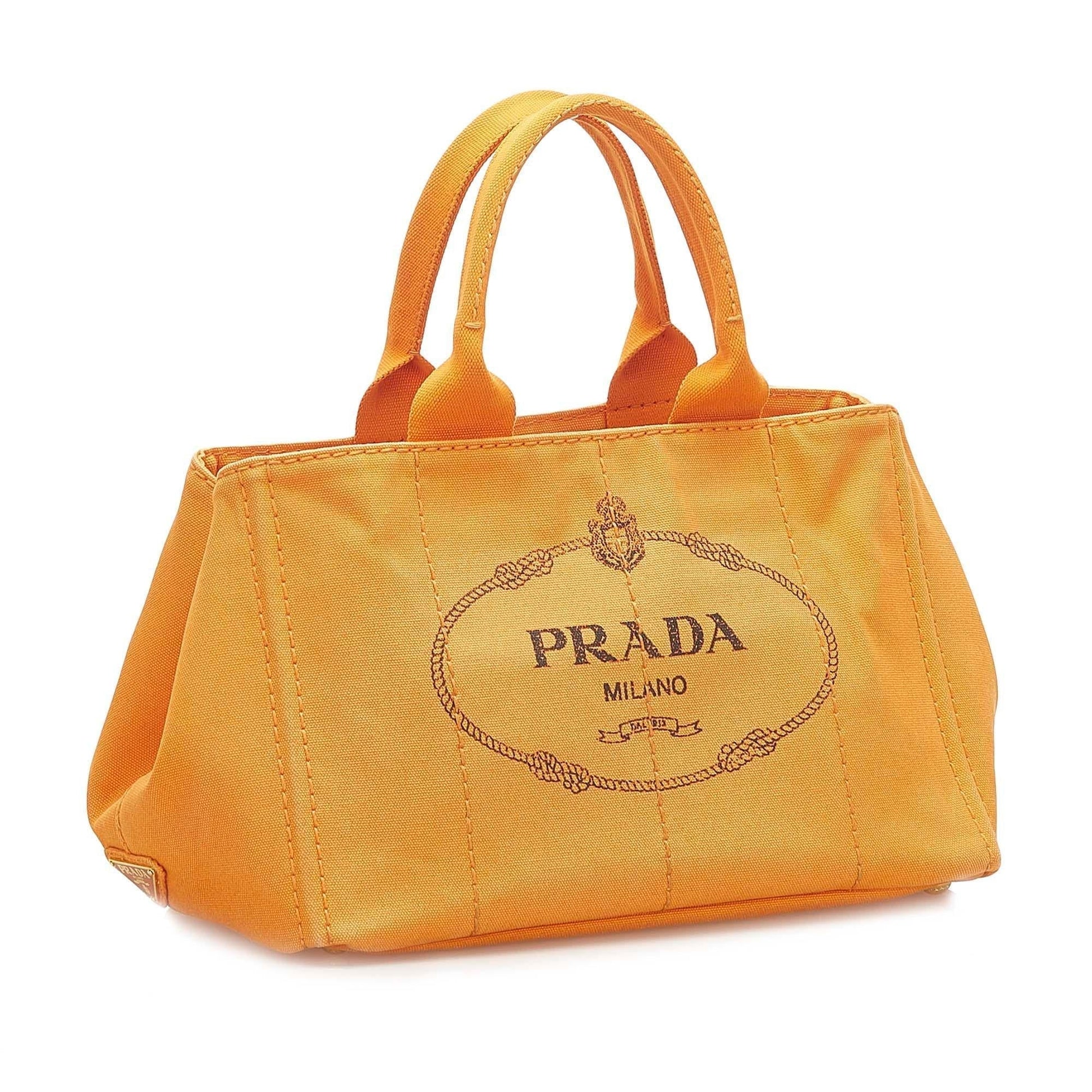 Prada Canapa Logo Canvas Tote  