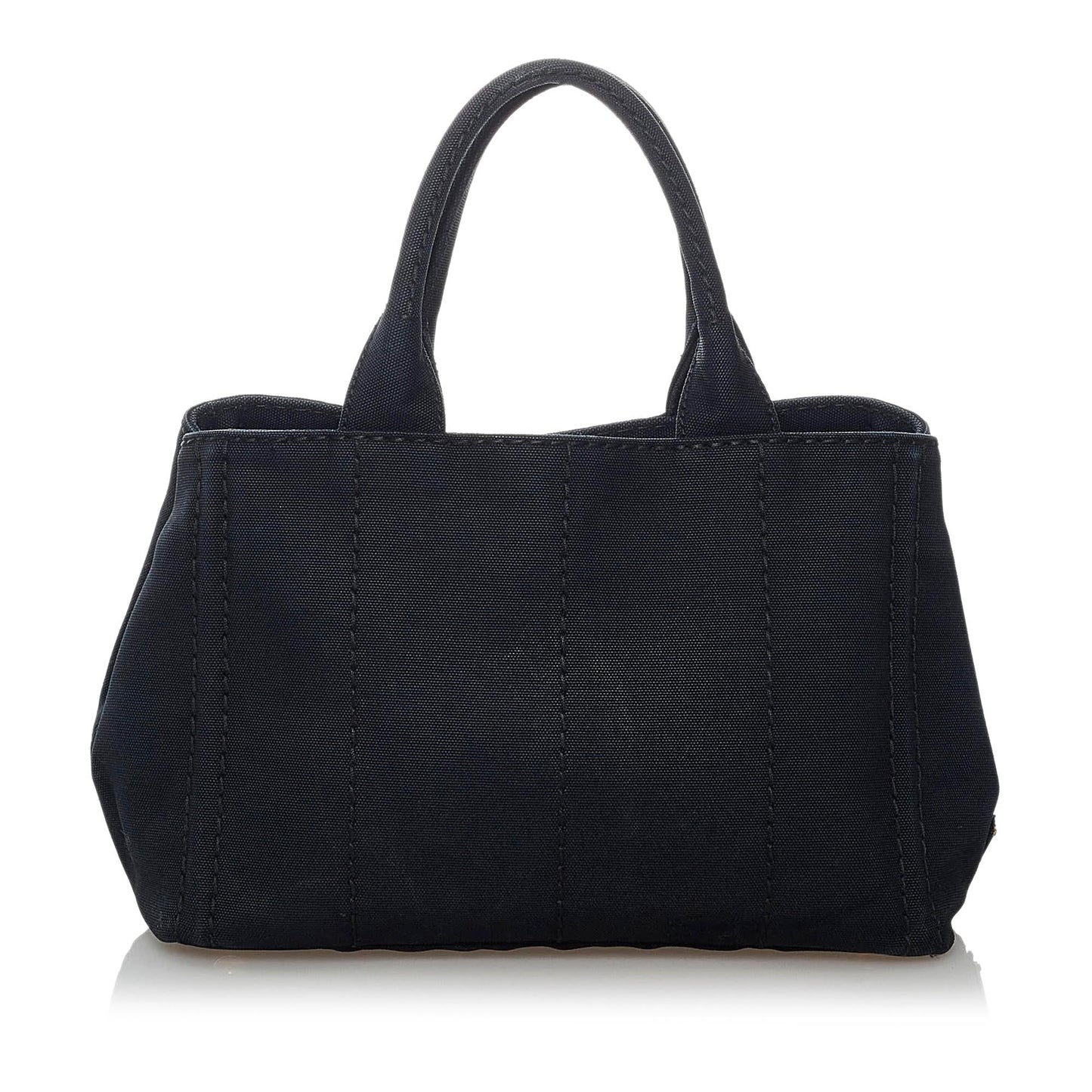 Prada Canapa Logo Denim Satchel (SHG-29950)