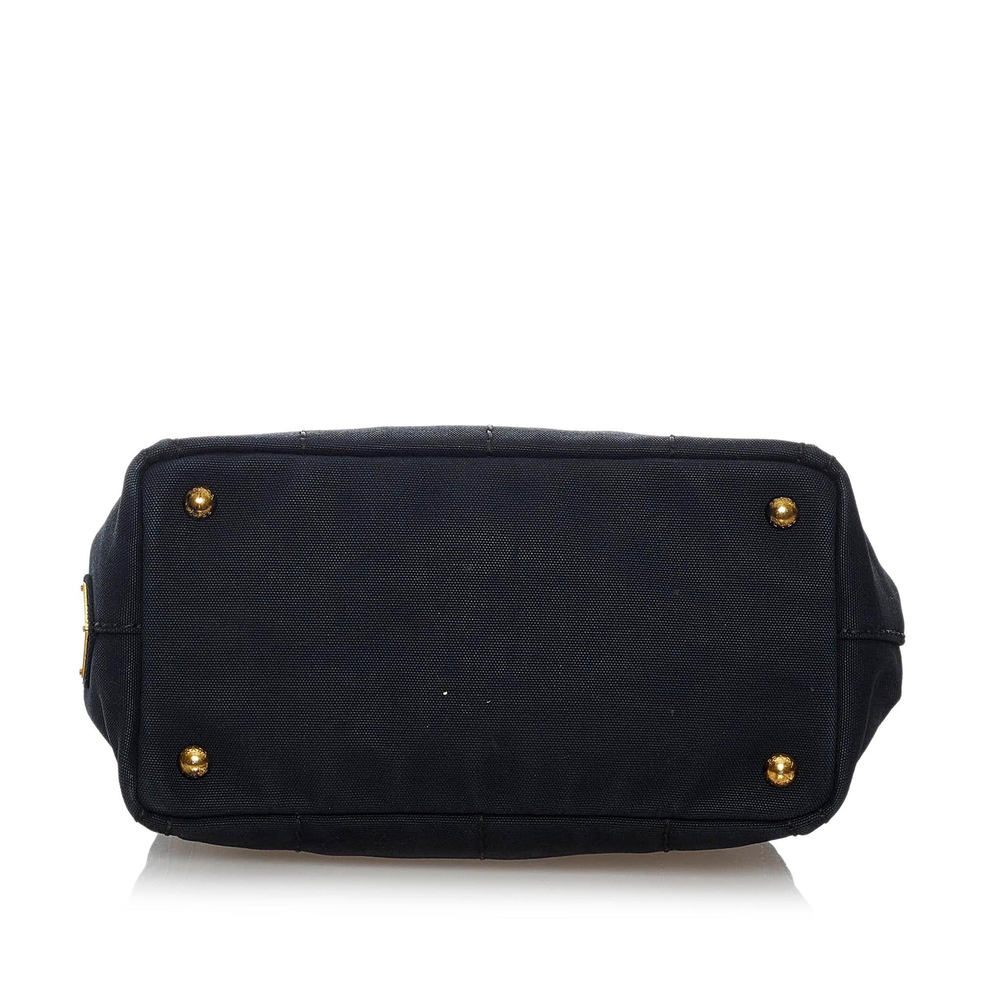 Prada Canapa Logo Denim Satchel (SHG-29950)