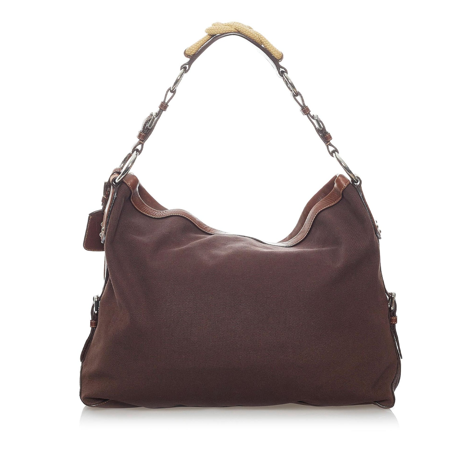 Prada Canapa Logo Nylon Shoulder Bag (SHG-30445)